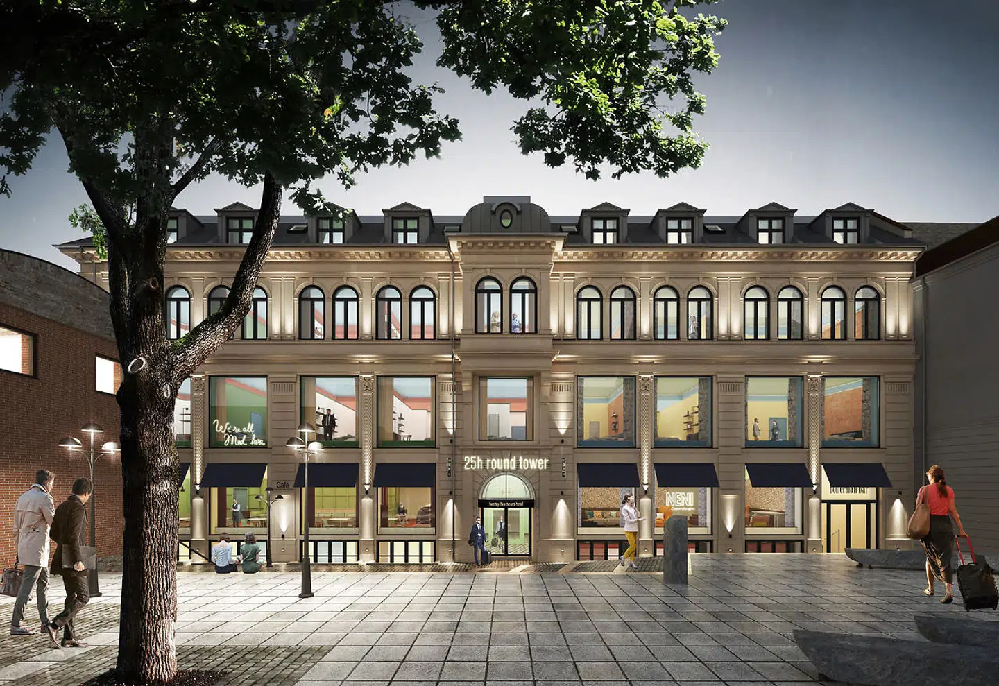 Sådan kommer det nye hotel til at se ud, når det åbner i 2022, men allerede nu kan man se de overraskende fund, der dukkede op under bygningen i Købmagergade, da udviklerne begyndte at grave.