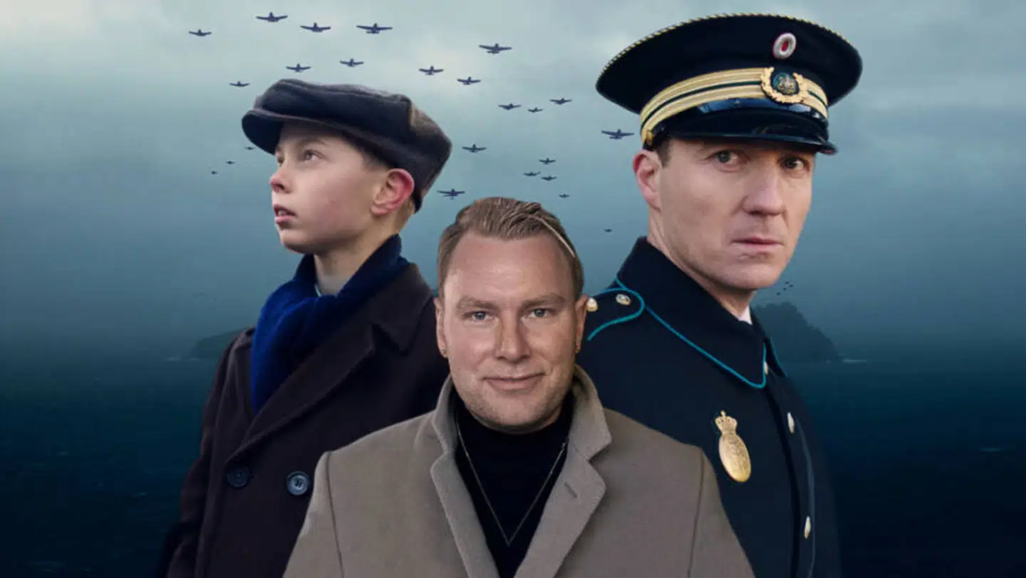 Pelle Peter Jencel er fortælleren, der beretter om sin families skæbne under krigen. Nicolai Jandorf spiller politimanden Johannes Hansen, og hans søn Henning spilles af Lasse Kehlert Øhrstrøm.