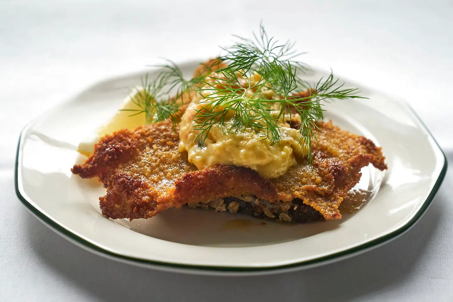 Stegt rødspættefilet.