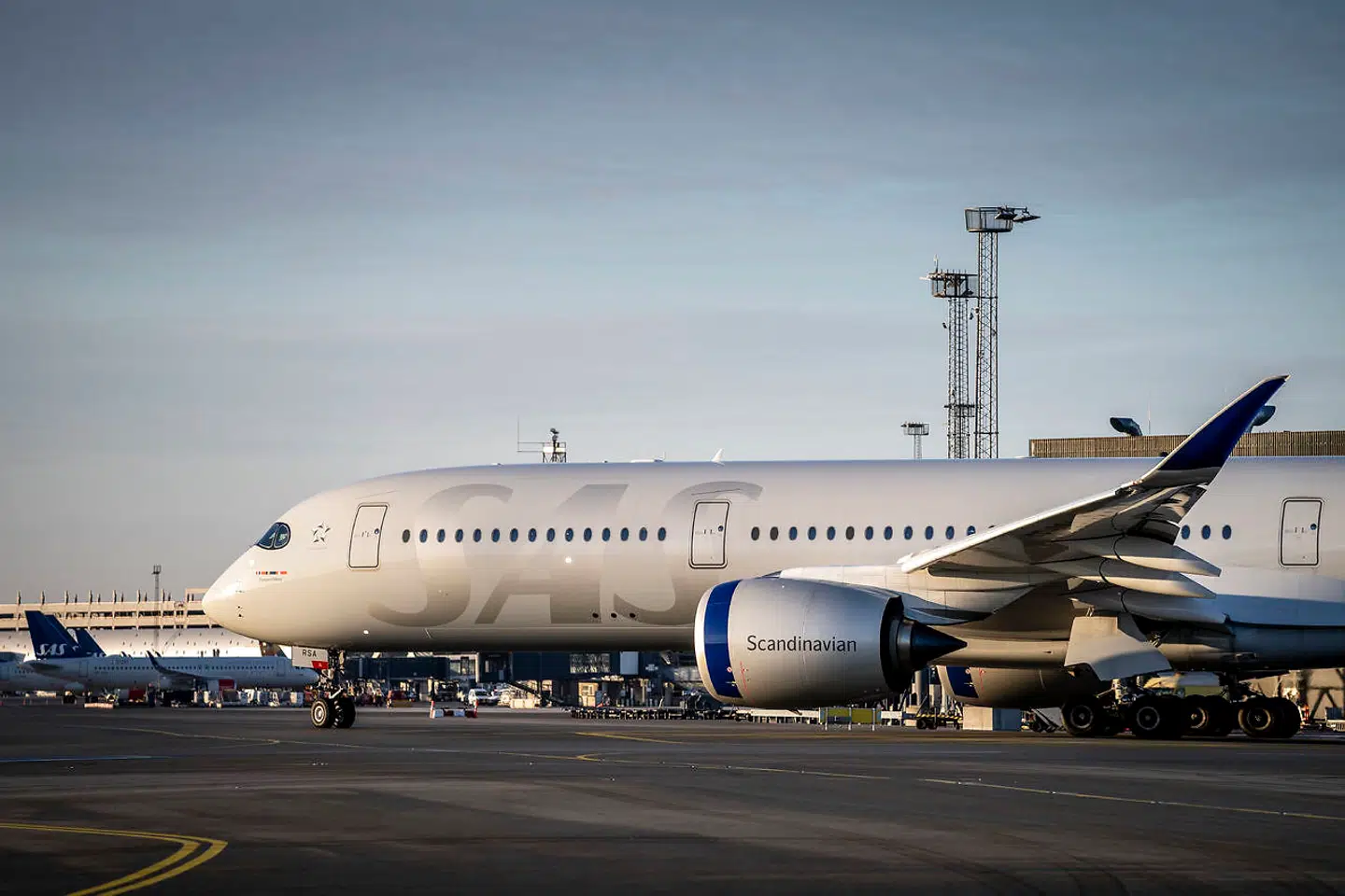 SAS fly i Københavns Lufthavn i København, mandag den 1. februar 2021.