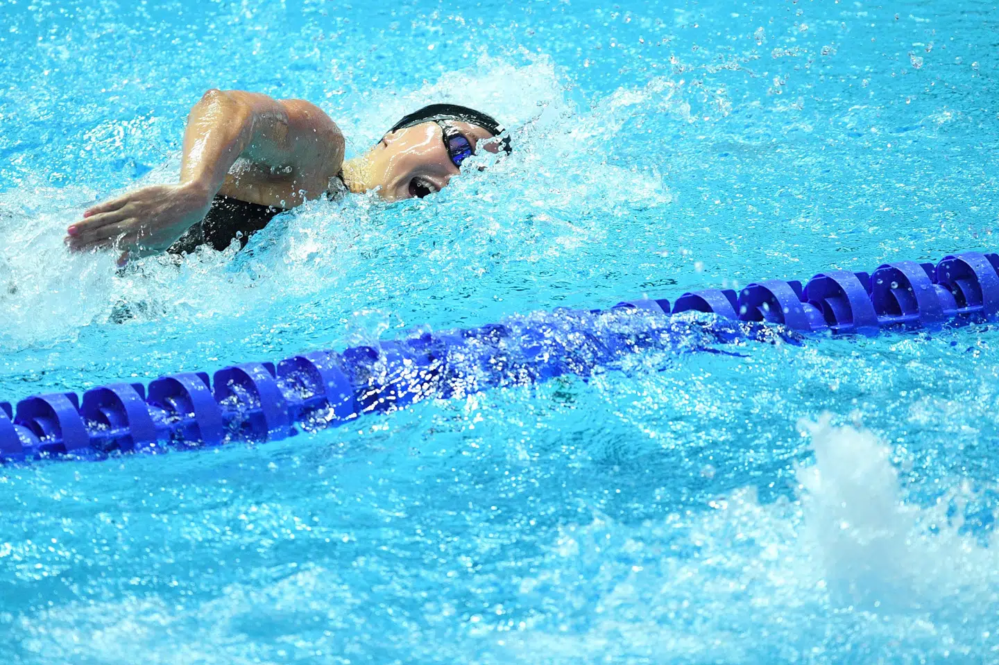 Signe Bro svømmede sig til en sjetteplads i lørdagens EM-finale i 100 meter fri. (Arkivfoto) Oli Scarff/Ritzau Scanpix