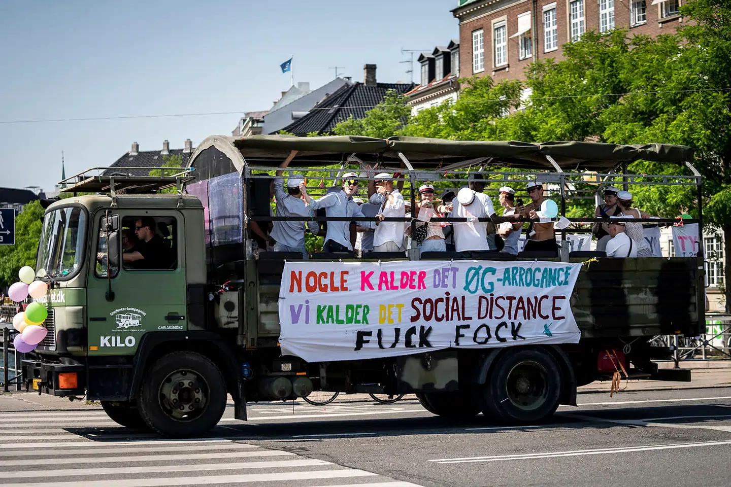 Studenterkørsel i København fredag den 26. juni 2020. Arkivfoto: Mads Claus Rasmussen/Ritzau Scanpix
