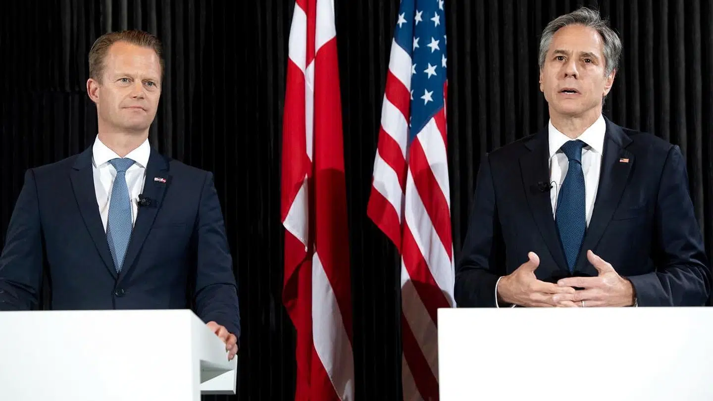 Den amerikanske udenrigsminister Antony Blinken besøgte Danmark i mandags. Saul Loeb/Pool via REUTERS