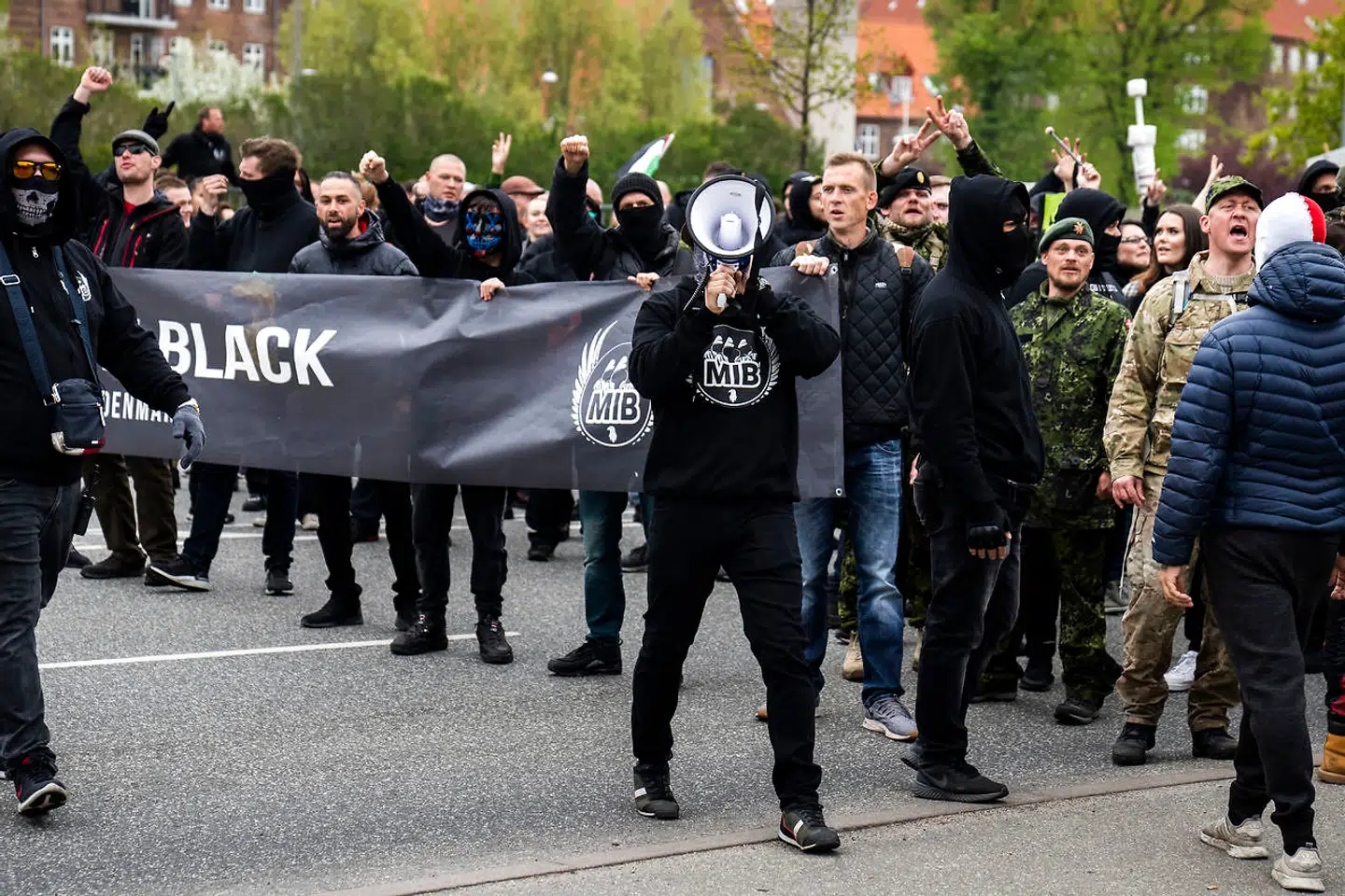Men In Black demonstrerer i København lørdag den 15. maj 2021.