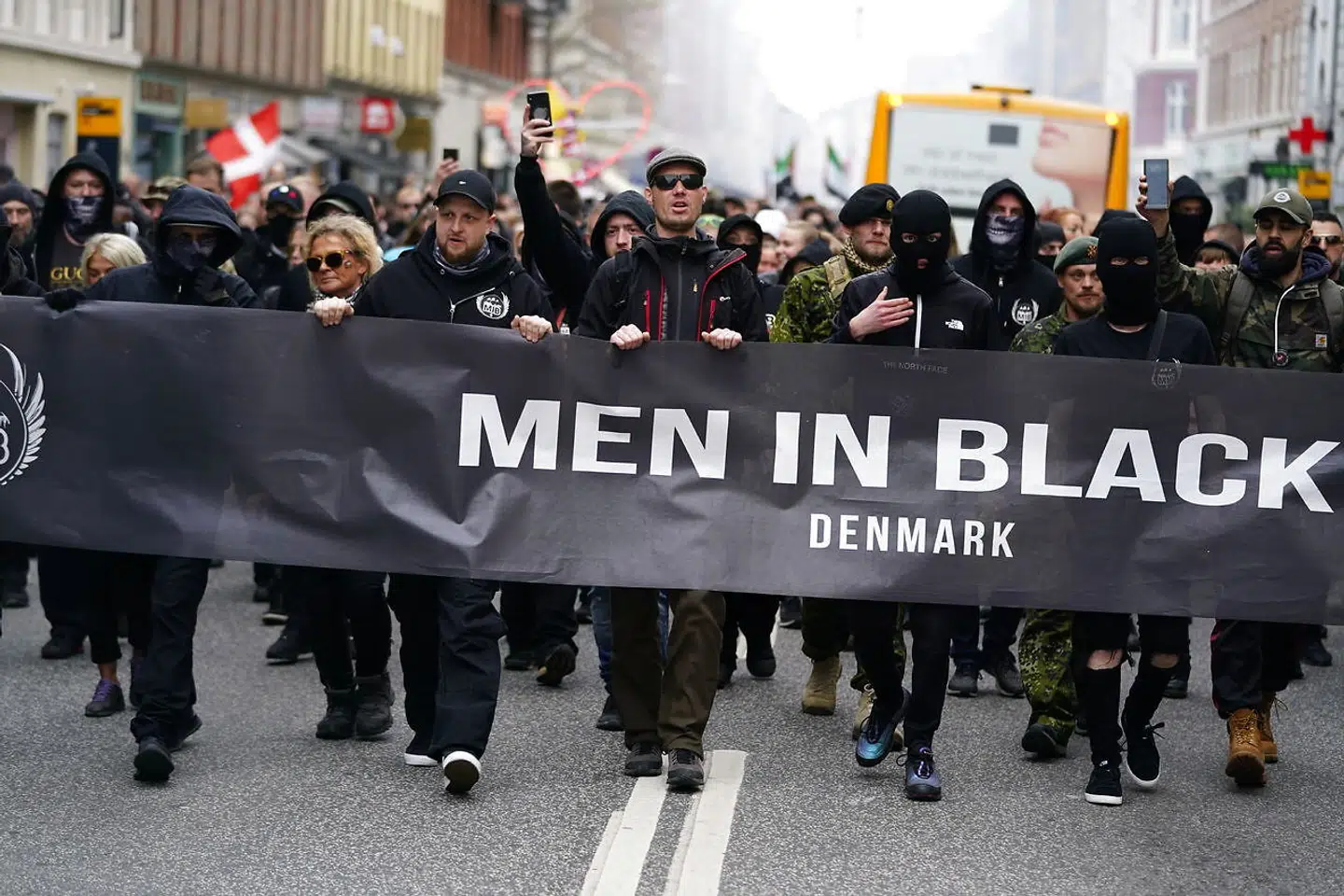 Men In Black demonstrerer i København lørdag den 15. maj 2021.