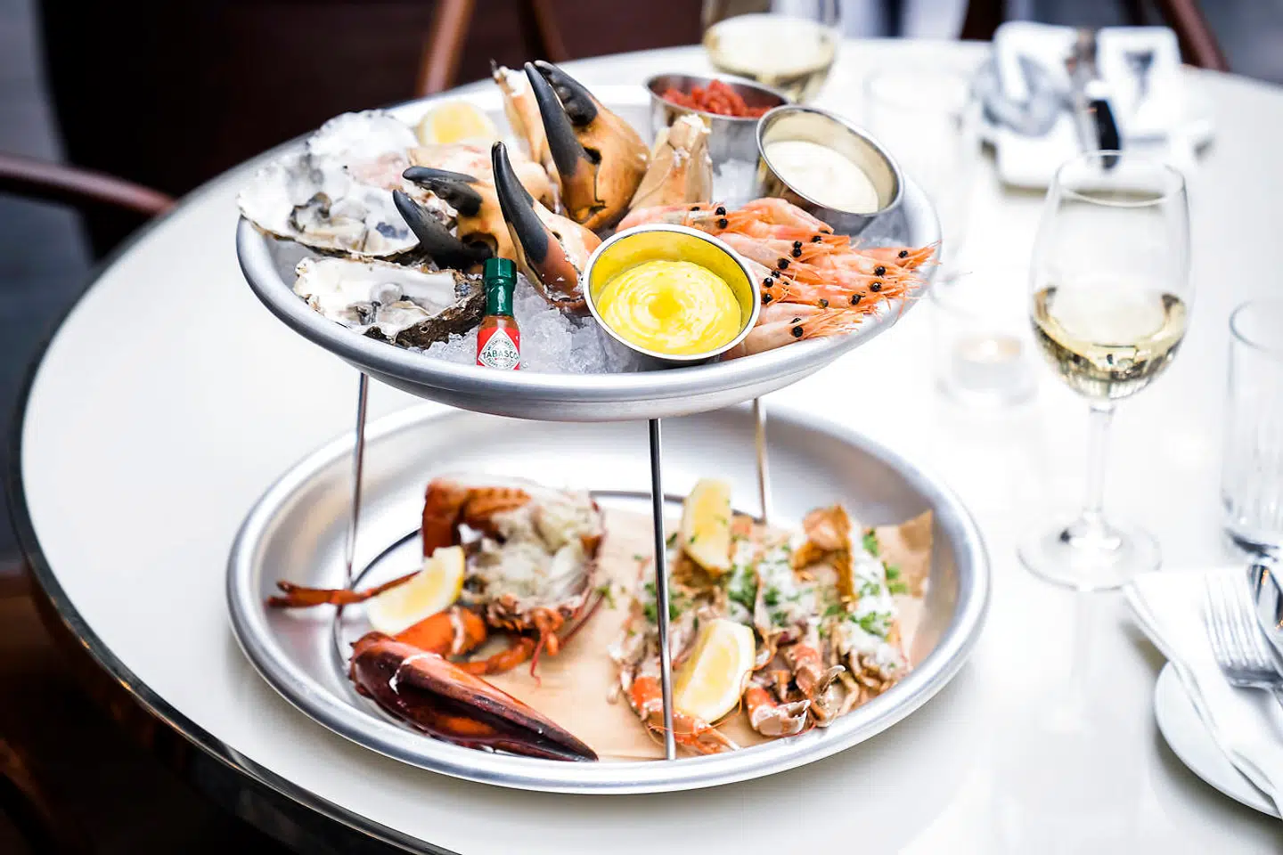 Lille skaldyrsfad til én person.