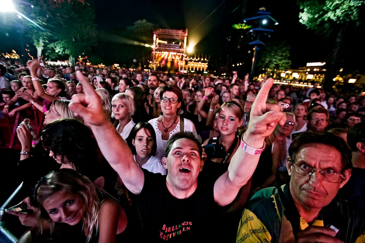 Pointen med Havefest er ifølge Tivoli at sprede publikum ud over tid og sted, så der ikke er så mange mennesker samlet ét sted. Billedet er fra Fredagsrock i Tivoli.