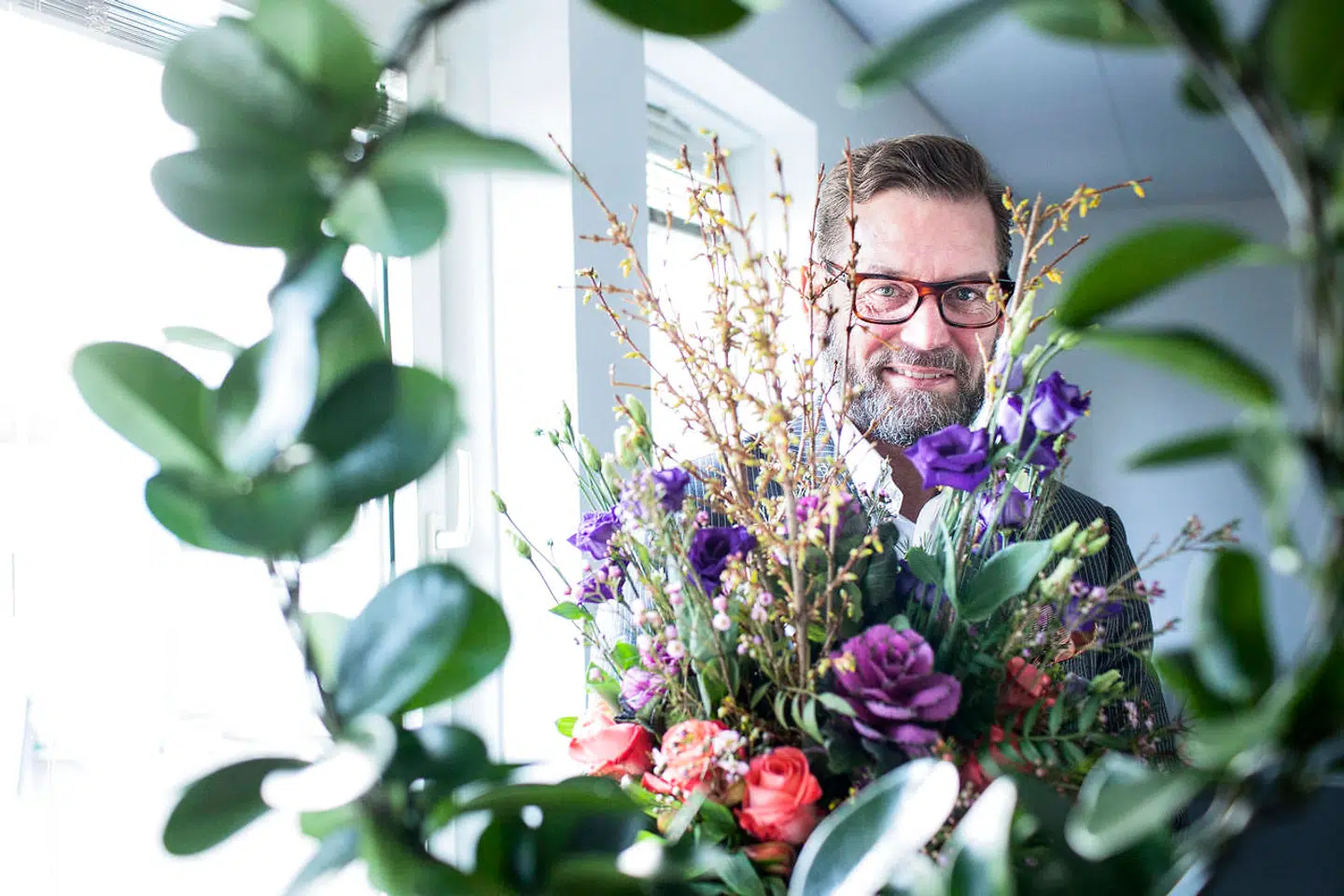 Søren Flemming Larsen, administrerende direktør i Interflora, melder om rekordvild mors dag. Arkivfoto.