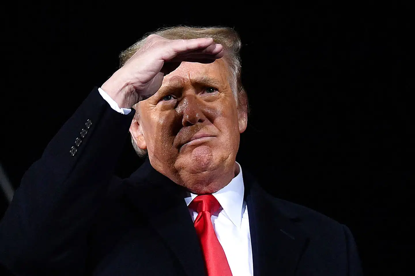 Spejder Donald Trump mod præsidentvalget i 2024? Billedet er fra 4. januar 2021, da Trump deltog i et »rally« i forbindelse med omvalget i staten Georgia. Det Republikanske Parti tabte to pladser og også dermed senatsflertallet.