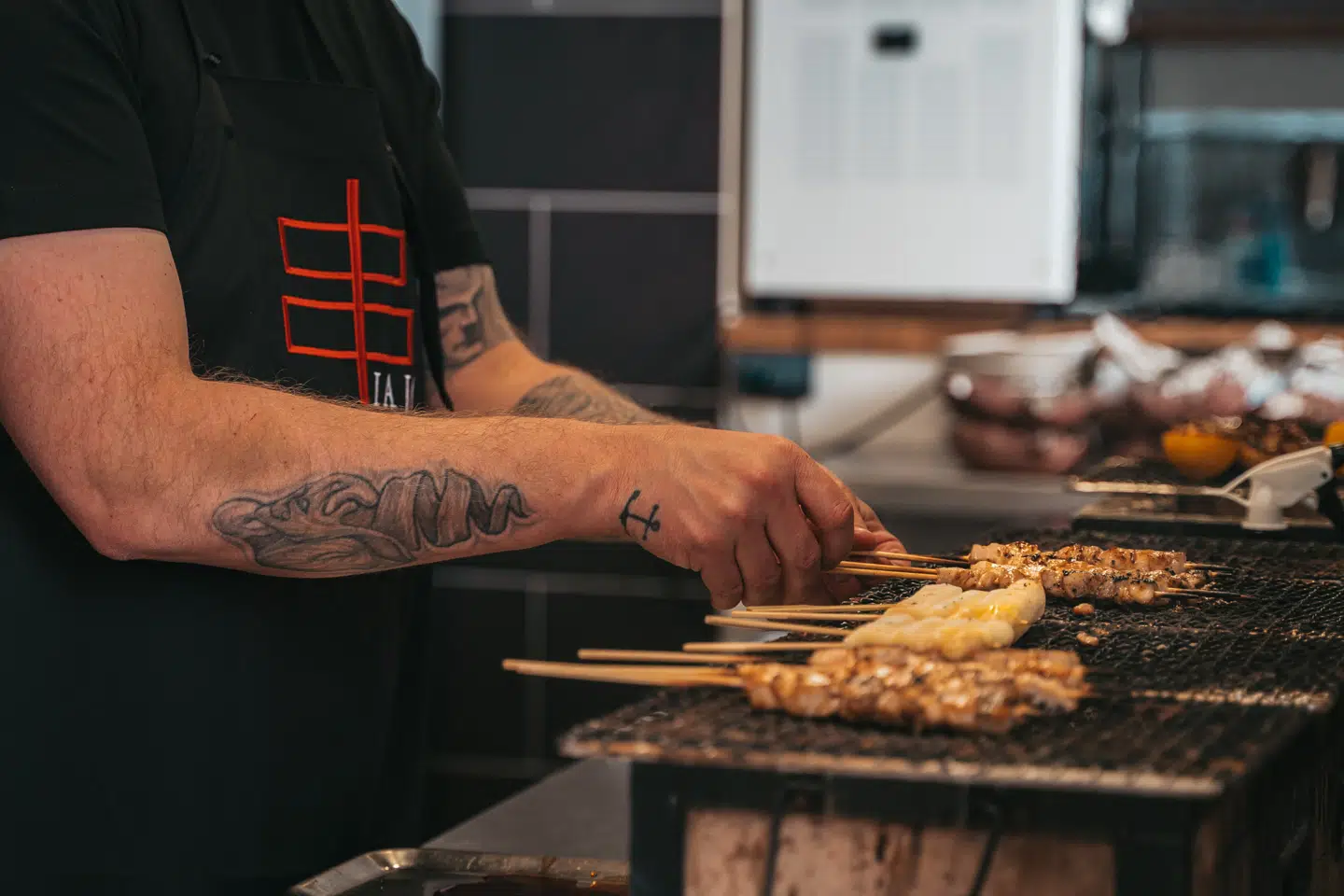 Hos Henrik Jyrks asiatiske Iaji er der blandt andet pan asian grill på menuen.