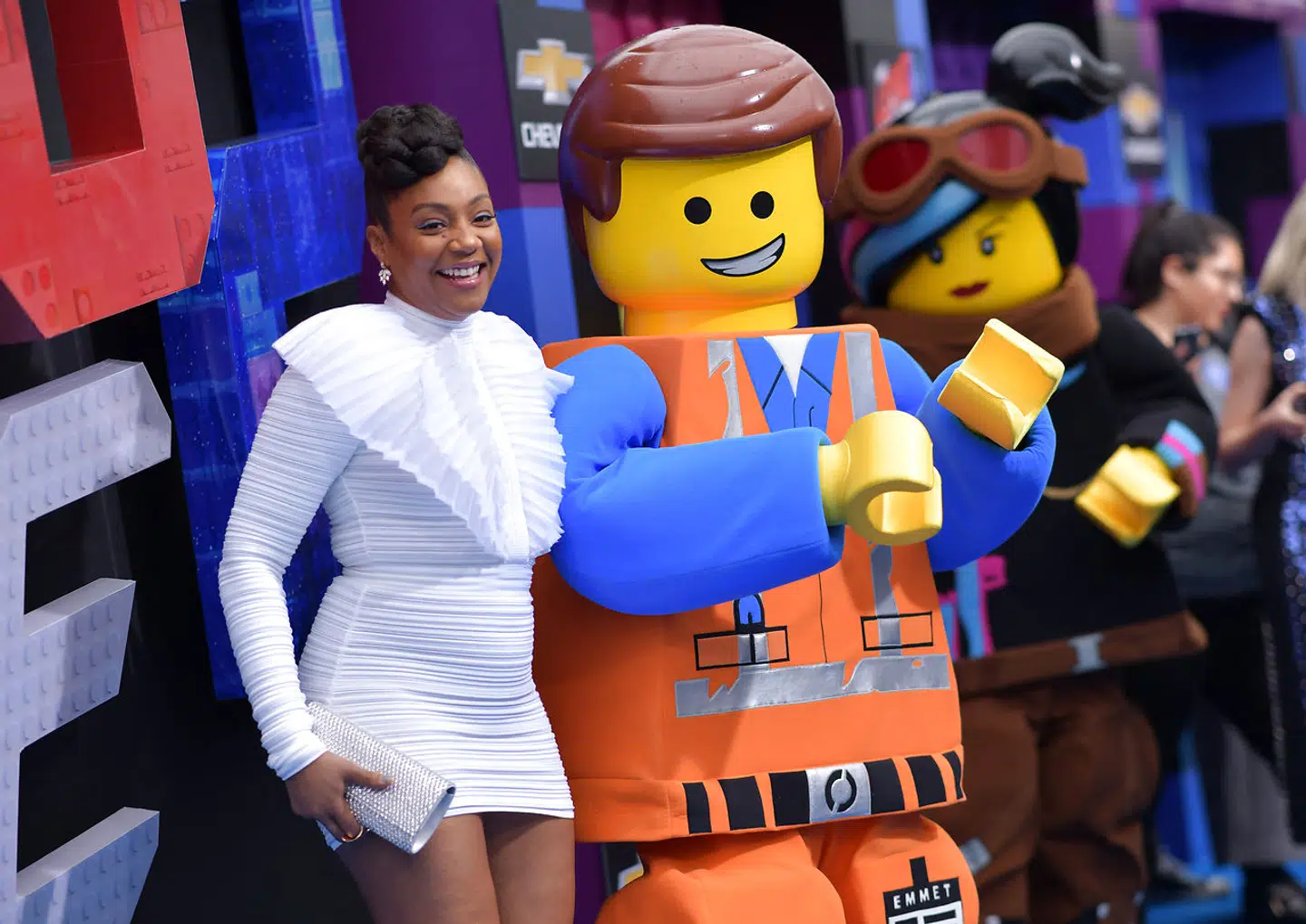 Verden elsker LEGO – og så elsker de også Ørsted og Mærsk, viser ny kåring i det amerikanske tidsskrift Time. LEGO, Ørsted og Mærsk er de tre danske virksomheder på listen over verdens 100 mest værdifulde selskaber. Her er det skuespilleren Tiffany Haddish ved premerien til »The Lego Movie 2« i USA. Foto: Chris Delmas/AFP/Ritzau Scanpix