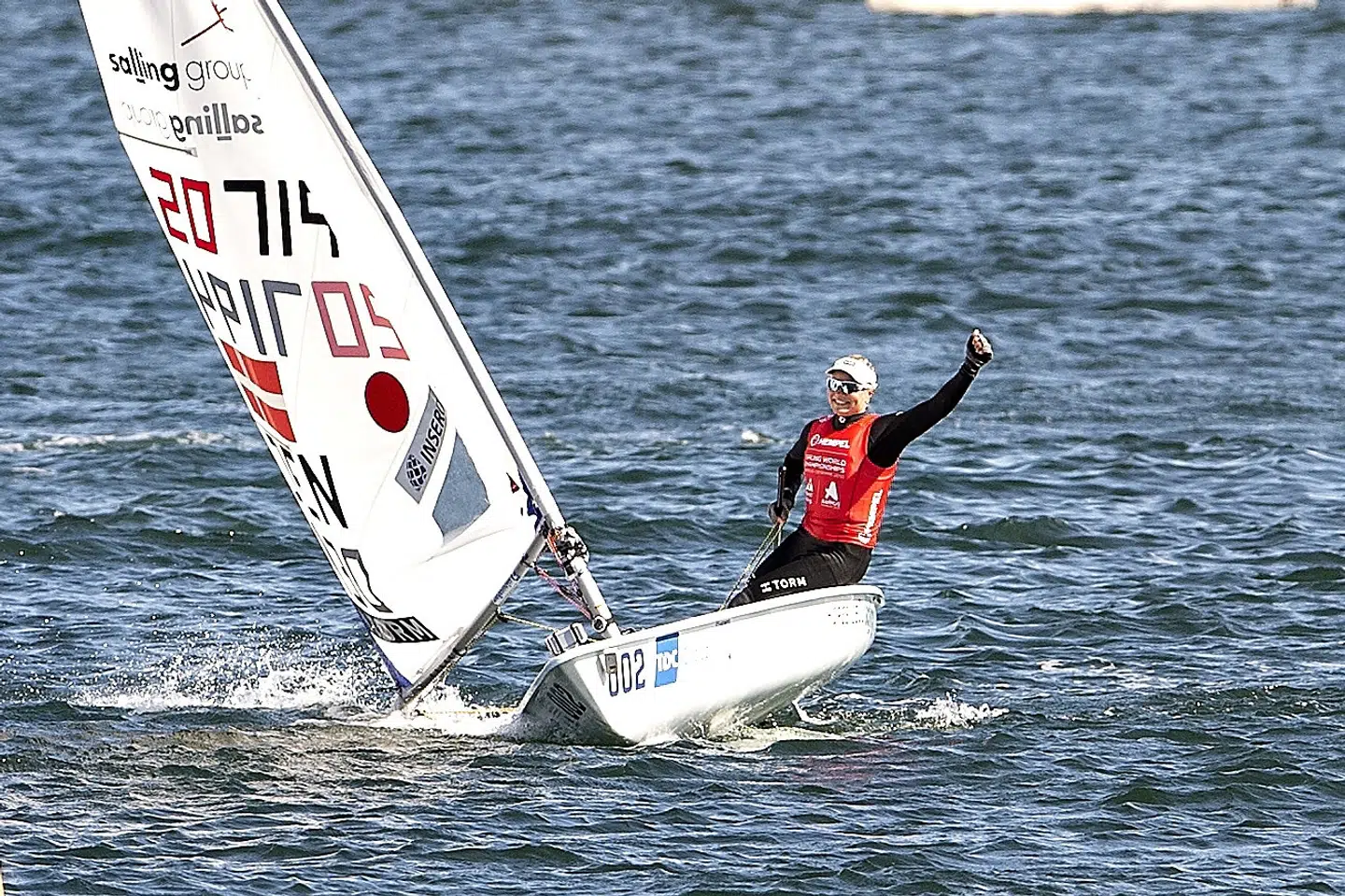Sejleren Anne-Marie Rindom og de øvrige danske OL-atleter bør blive vaccineret før OL, mener flere af Folketingets partier. (Arkivfoto) Henning Bagger/Ritzau Scanpix