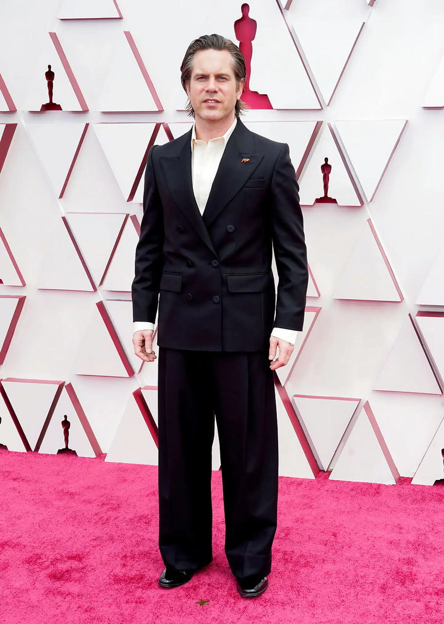 Mikkel E.G. Nielsen ankommer til Oscar-showet, der afholdes i Union Station i Los Angeles.