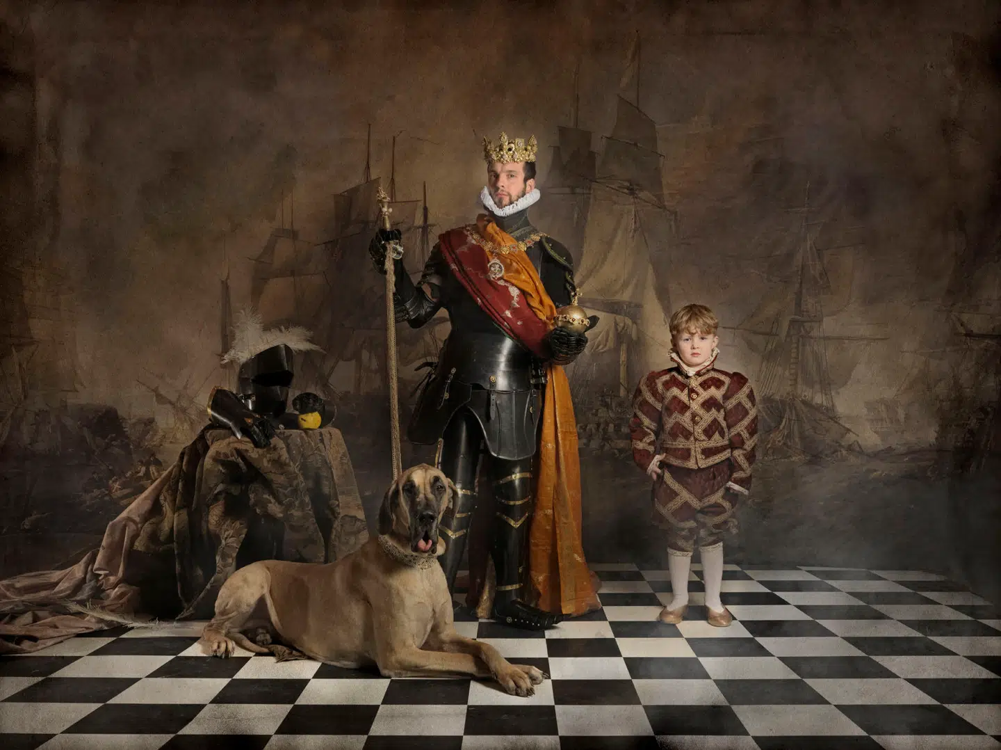 Kong Frederik 2. i Jim Lyngvilds fantasi.