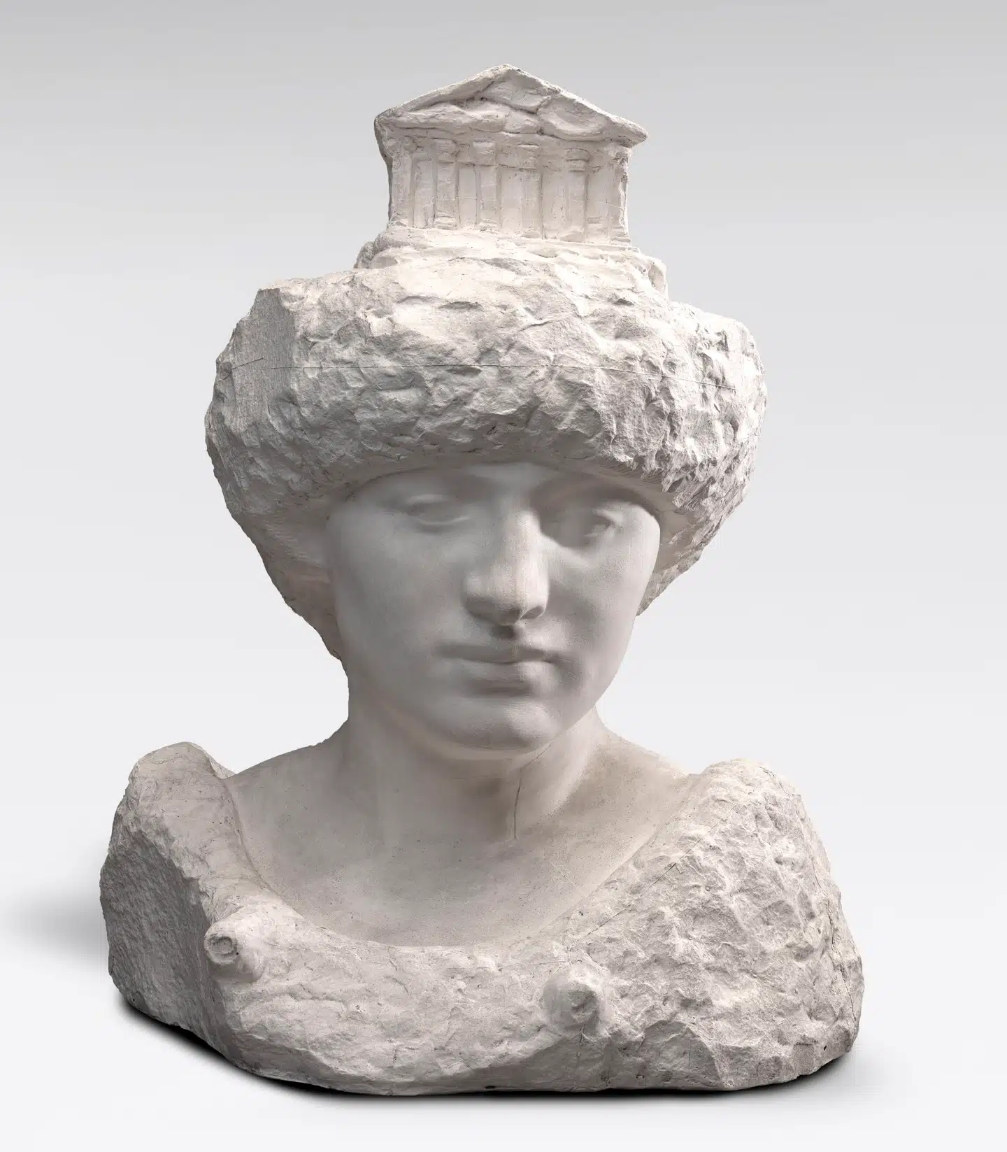 Rodin havde ikke overdreven respekt for sine indkøb. Her har han modificeret et hoved af Pallas Athene.