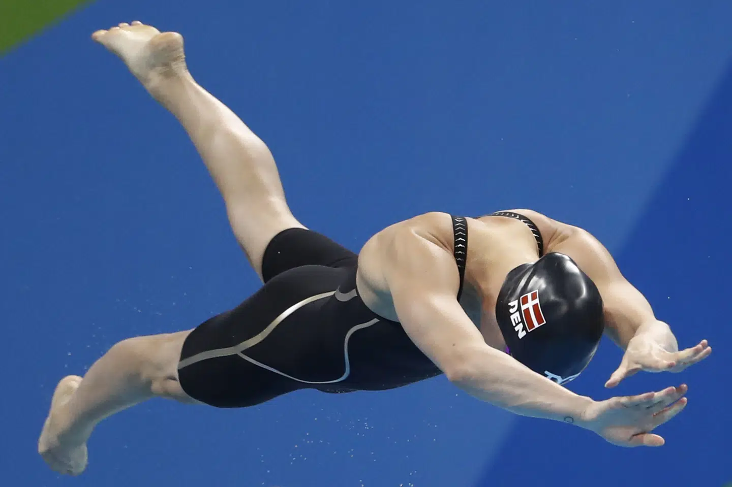 Dansk Svømmeunion skriver på sin hjemmeside, at der med 137 klubber var rekordmange deltagere med på generalforsamlingen lørdag. (Arkivfoto) Odd Andersen/Ritzau Scanpix