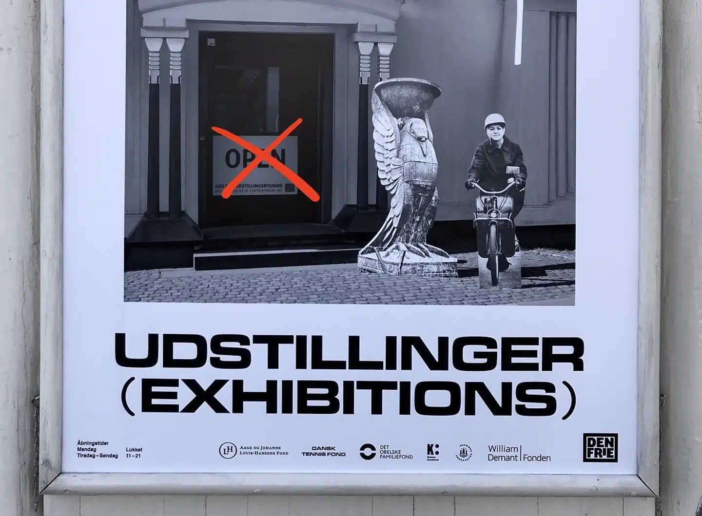 Tre udstillinger på Den Frie ved Østerport Station vil ikke blive vist som følge af lokale coronarestriktioner.