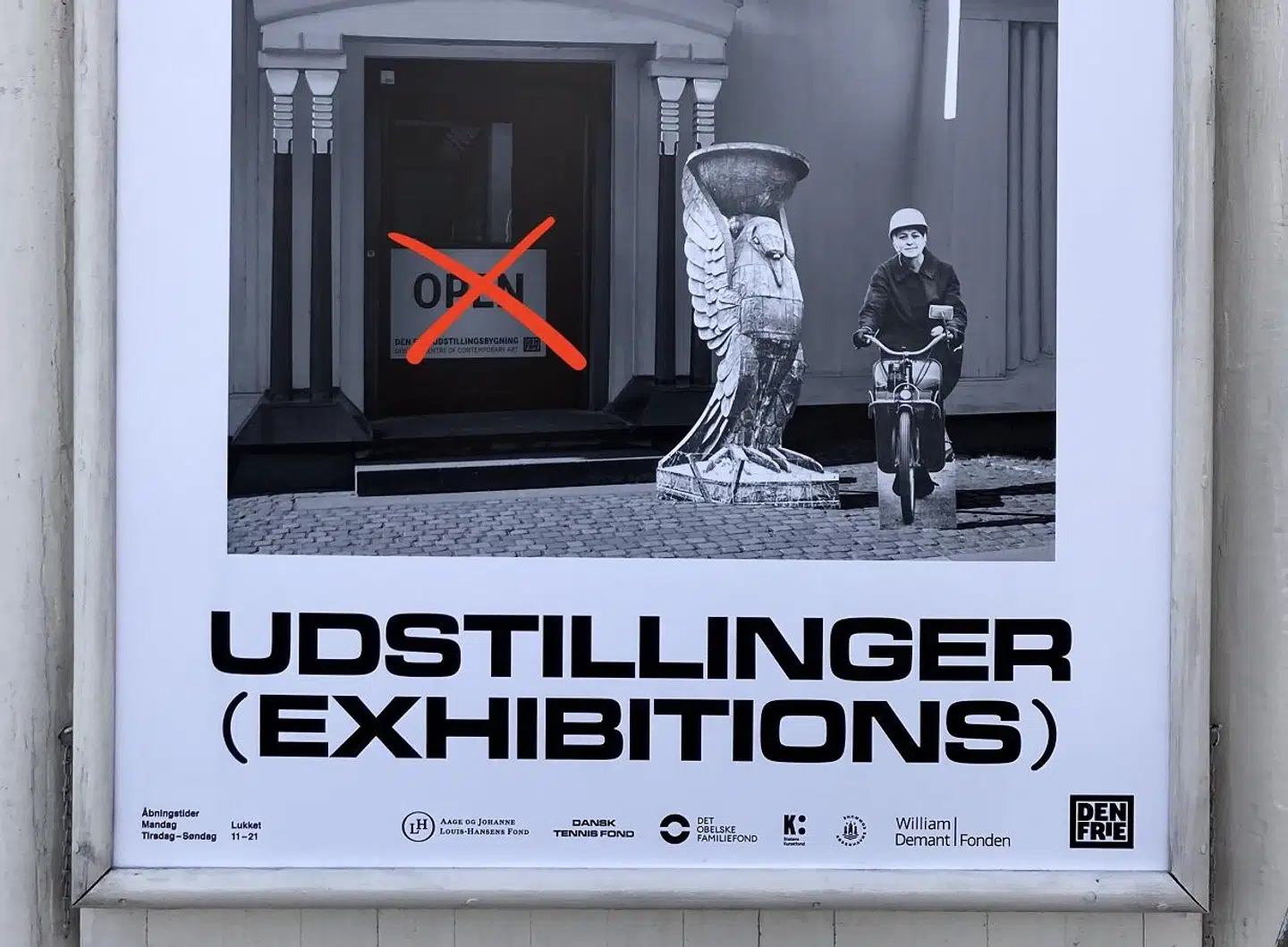 Tre udstillinger på Den Frie ved Østerport Station vil ikke blive vist som følge af lokale coronarestriktioner.