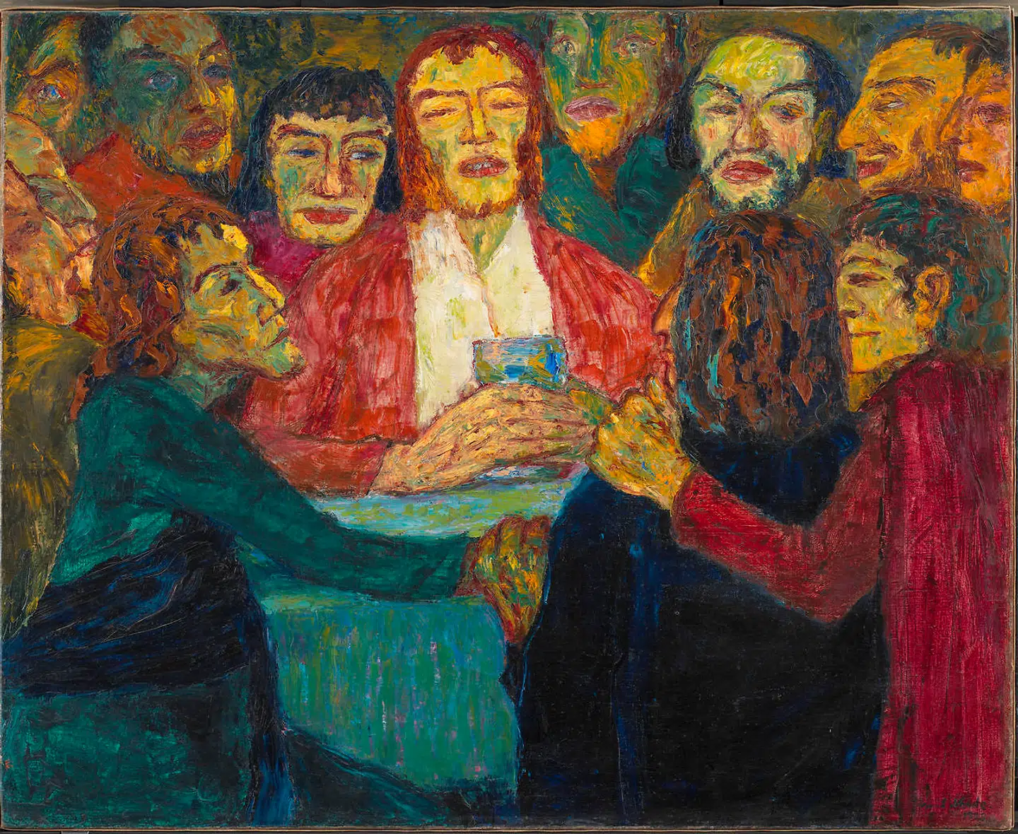 Emil Noldes oliemaleri »Nadveren« fra 1909 er et hovedværk i samlingen på Statens Museum for Kunst. Billedet måler 86x107 centimeter og er en gave fra kunstneren.