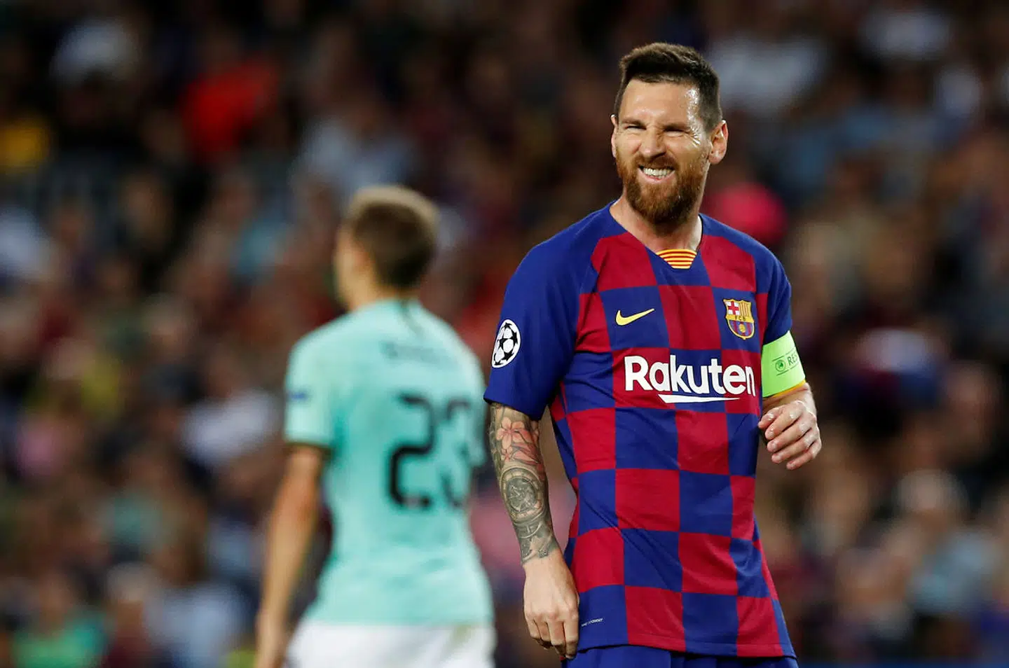 Lionel Messis F.C. Barcelona og Inter Milano, der her møder hinanden i 2019-20-udgaven af Champions League, er to af de klubber, som pandemien har sendt ned til tælling.