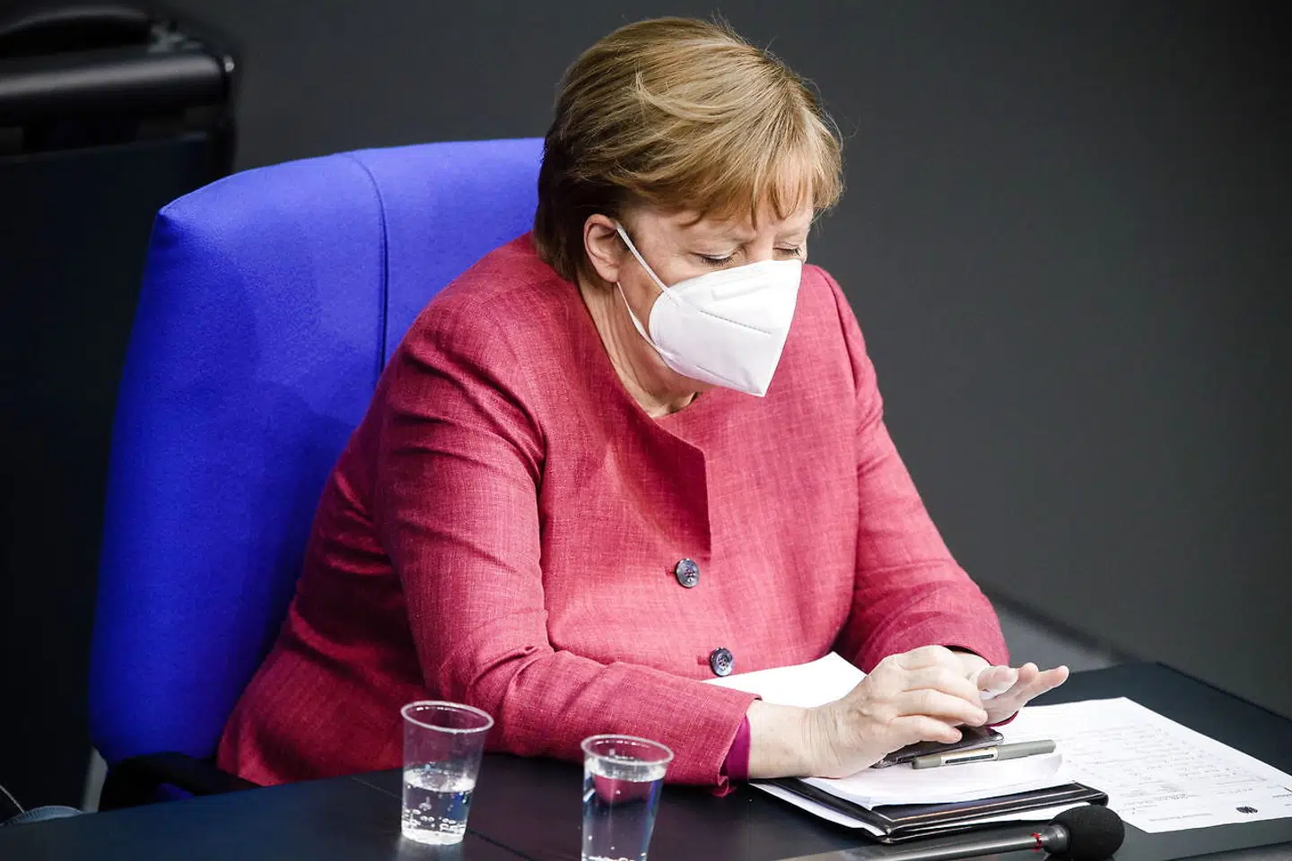 Arkivfoto: Tysklands forbundskansler, Angela Merkel, er fredag blevet vaccineret mod coronasmitte med vaccinen fra AstraZeneca.