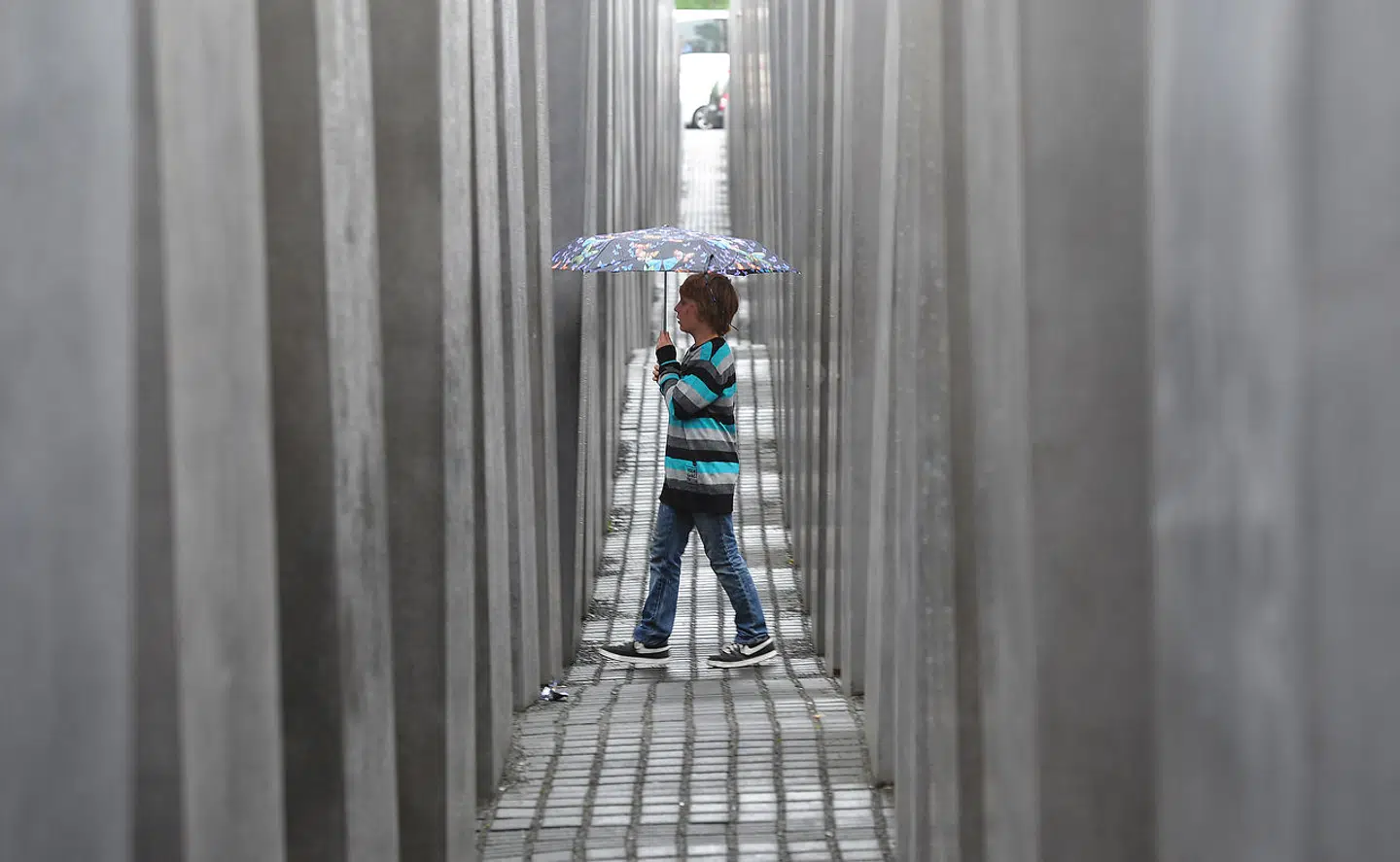 Peter Eisenmans holocaustmonument i Berlin består af mere end 2.700 betonklodser.