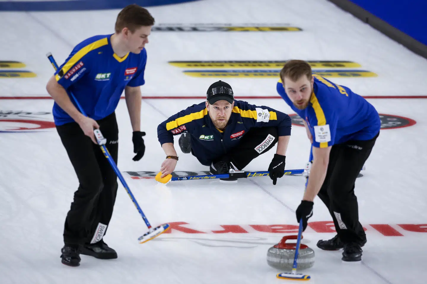 Den svenske skipper Niklas Edin har nu vundet fem VM-titler i karrieren. Jeff Mcintosh/Ritzau Scanpix