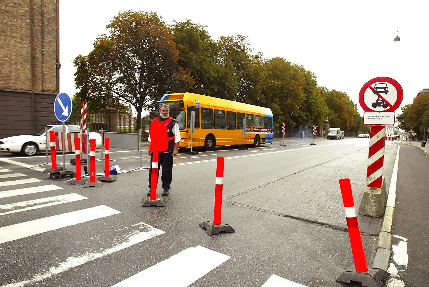 Bilfri dag på Gothersgade den 21. september 2003. Hvis det stod til kultur- og fritidsborgmester Franciska Rosenkilde (ALT), skulle hver søndag være bilfri søndag i København.