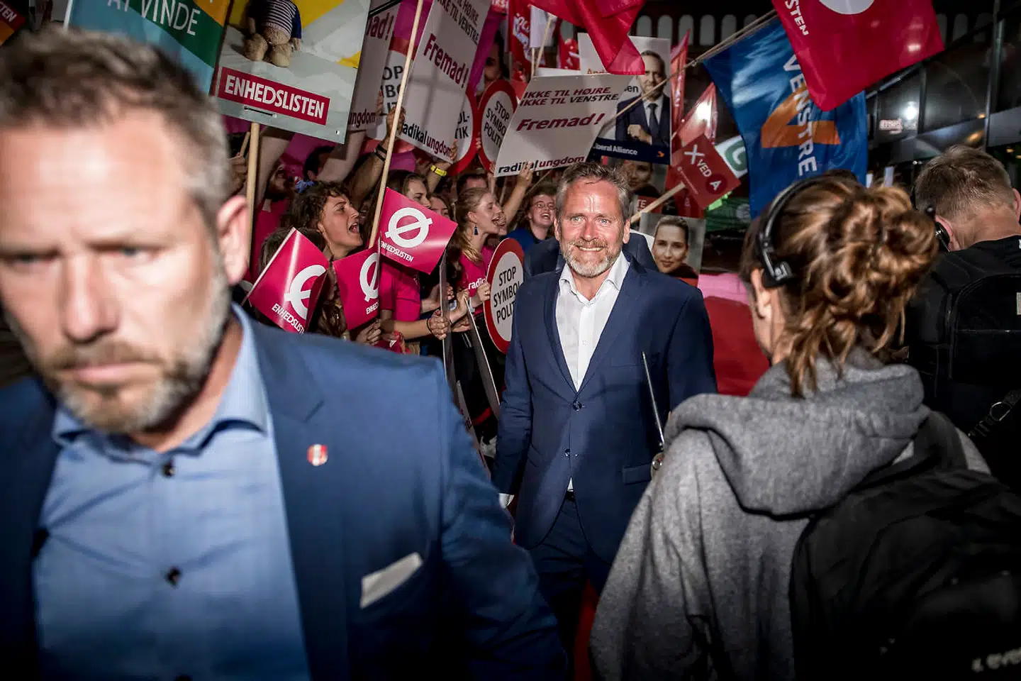 Erhvervsmanden Lars-Christian Brask skal overtage stifter af Liberal Alliance Anders Samuelsens plads på stemmesedlen i Nordsjælland. Her ses Anders Samuelsen ankomme til partilederdebat i TV 2s studie på Københavns Hovedbanegård tirsdag den 4. juni 2019. Folketingsvalget blev som bekendt afholdt dagen efter, hvor LA mistede over halvdelen af sine mandater.
