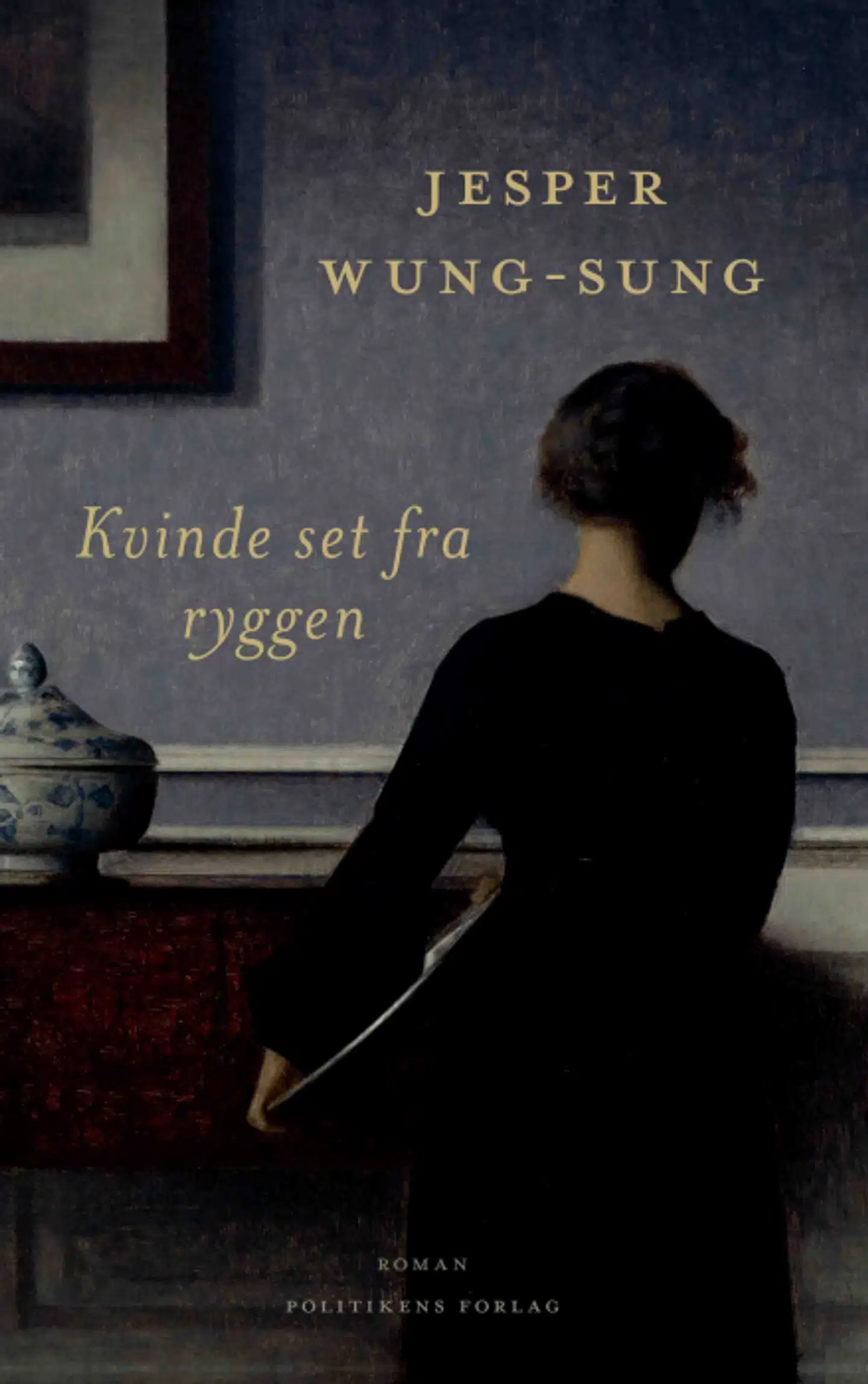 Omslag af bogen »Kvinde set fra ryggen«.