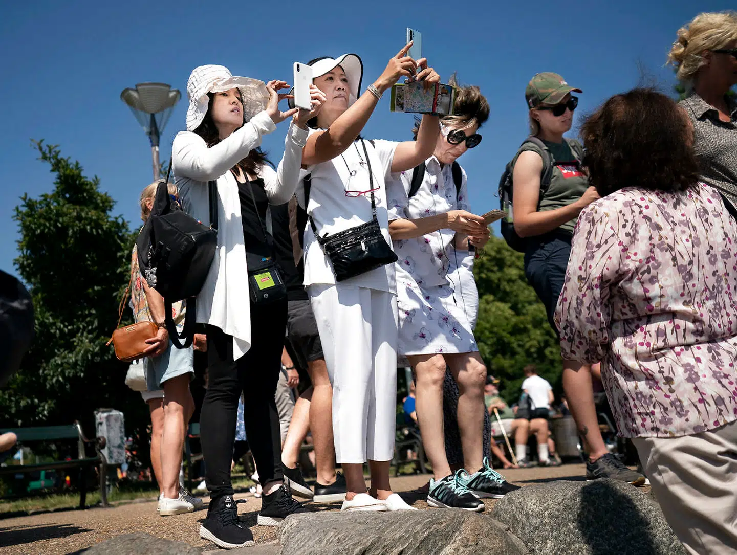 Dengang kinesiske turister valfartede til København for at se Den lille Havfrue ved Langelinie i København. Arkivfoto: Liselotte Sabroe/Ritzau Scanpix