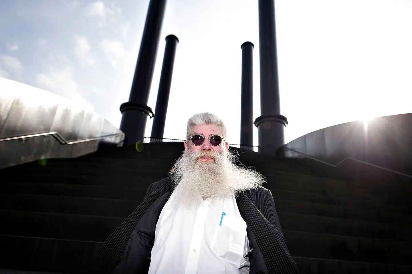 Kunstneren Ingvar Cronhammar (født 1947) har skabt kæmpeskulpturen »Elia« ved Herning.