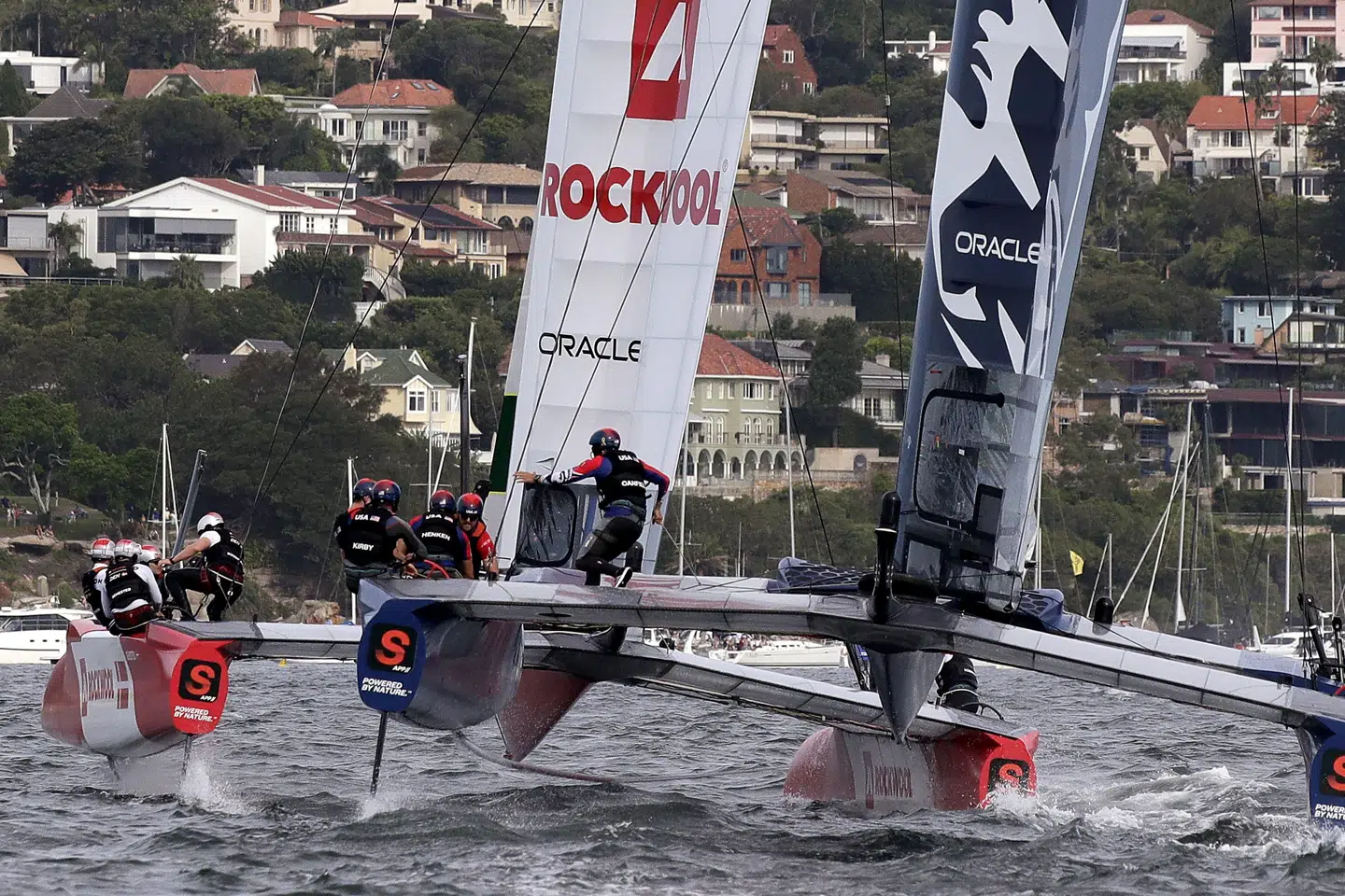 Der er fart på, når sejladserne i SailGP løber af stablen rundt om i verden. (Arkivfoto) Rick Rycroft/Ritzau Scanpix