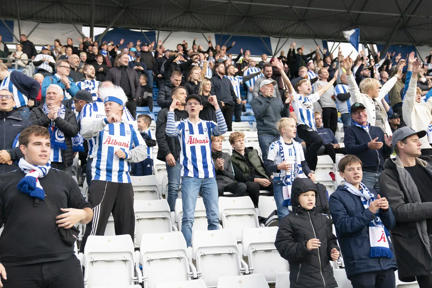 I midten af april vil en ekspertgruppe komme med forslag til, hvordan der igen kan komme tilskuere tilbage på de danske stadioner. (Arkivfoto). Claus Fisker/Ritzau Scanpix