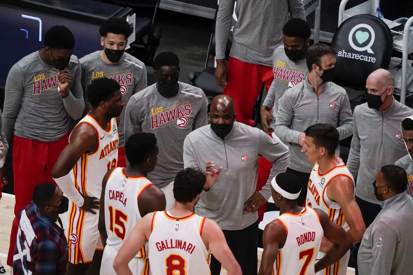 Atlanta Hawks har fået vaccineret 14 ud af 17 spillere. Brynn Anderson/Ritzau Scanpix