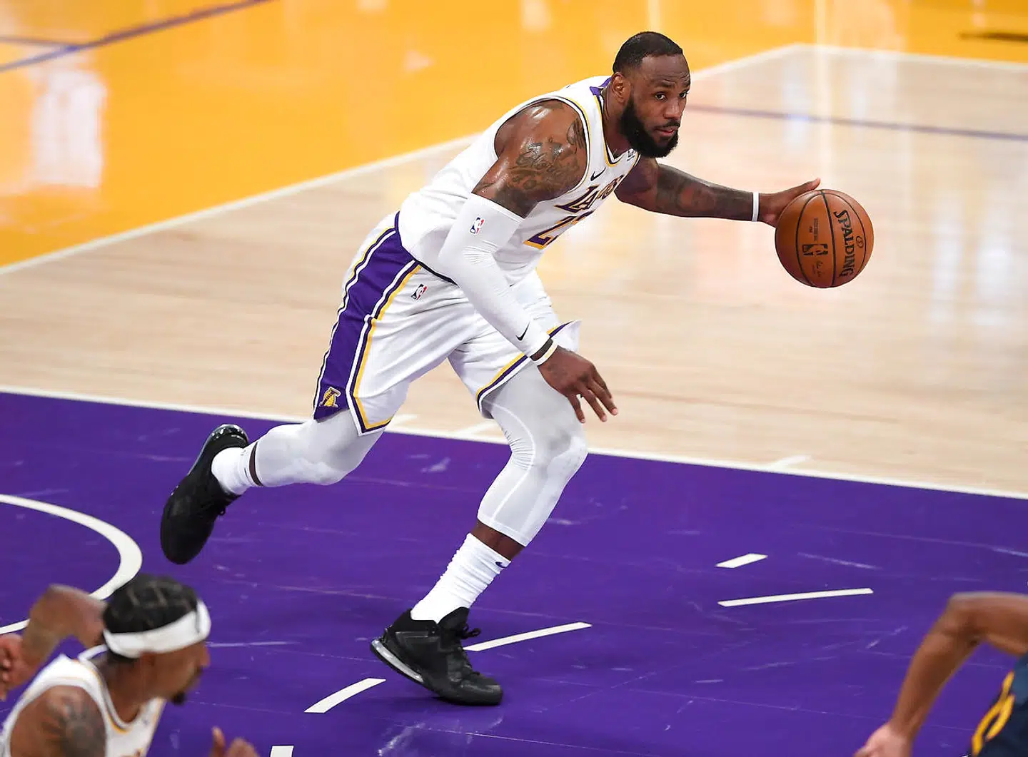 LeBron James i kamp for Los Angeles Lakers.