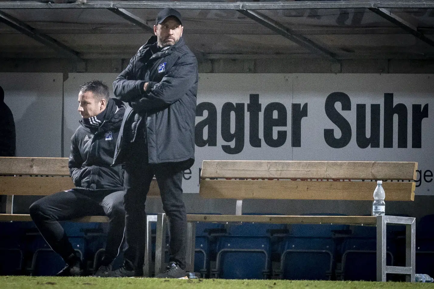 Lyngby BKs cheftræner Carit Falch kunne se sit hold tabe fredag aften. Mads Claus Rasmussen/Ritzau Scanpix