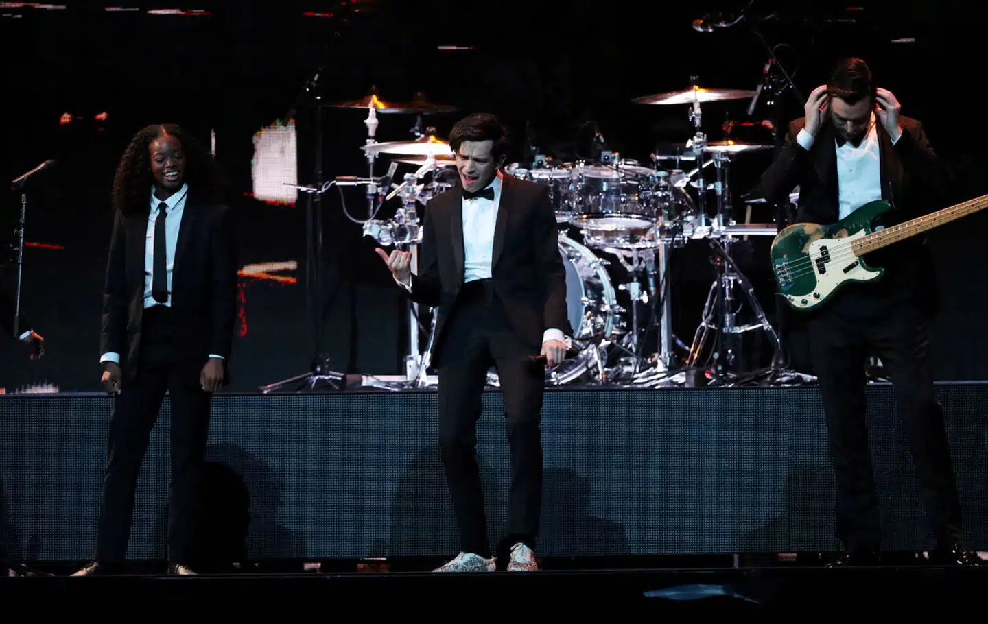 The 1975 måtte gå fra scenen, efter at forsanger Matty Healy havde givet en tale om lgbt-rettigheder i Malaysia. (Arkivfoto).