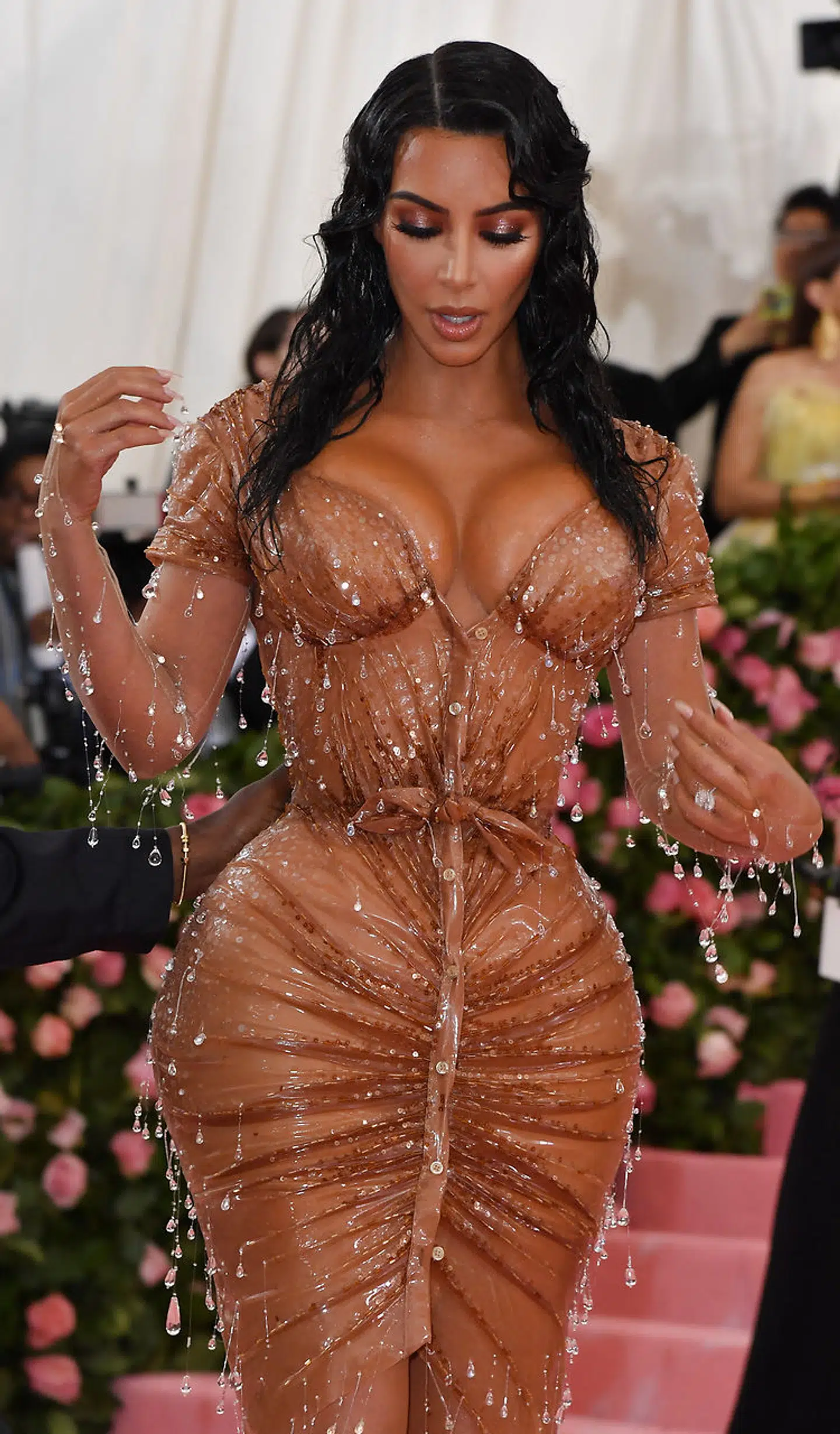 Kim Kardashian til modebegivenheden Met Gala på Metropolitan Museum of Art i New York i 2019.