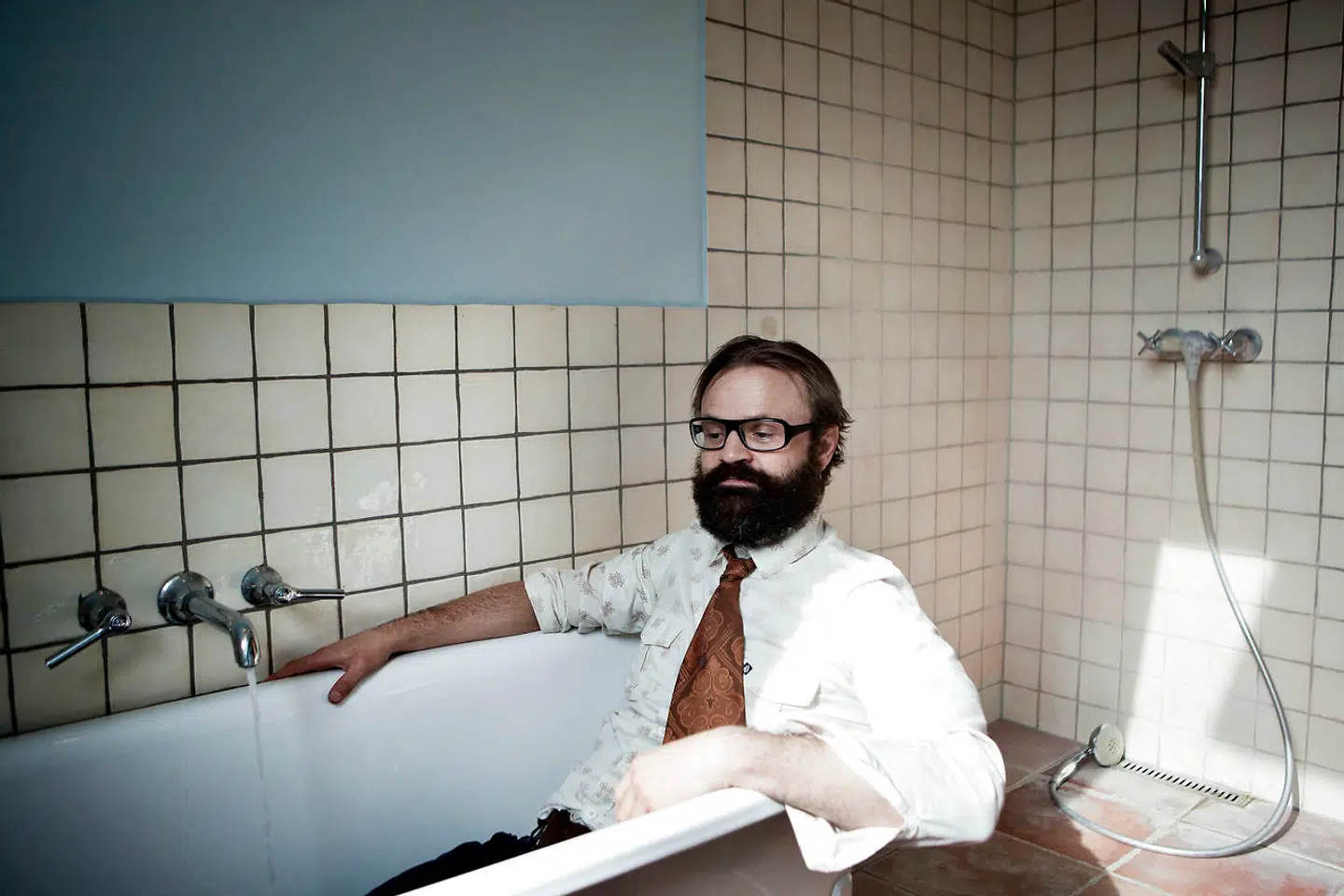 Forfatteren Jens Blendstrup er parat med sine nye novellesamling »Sorgens Balalajka«.