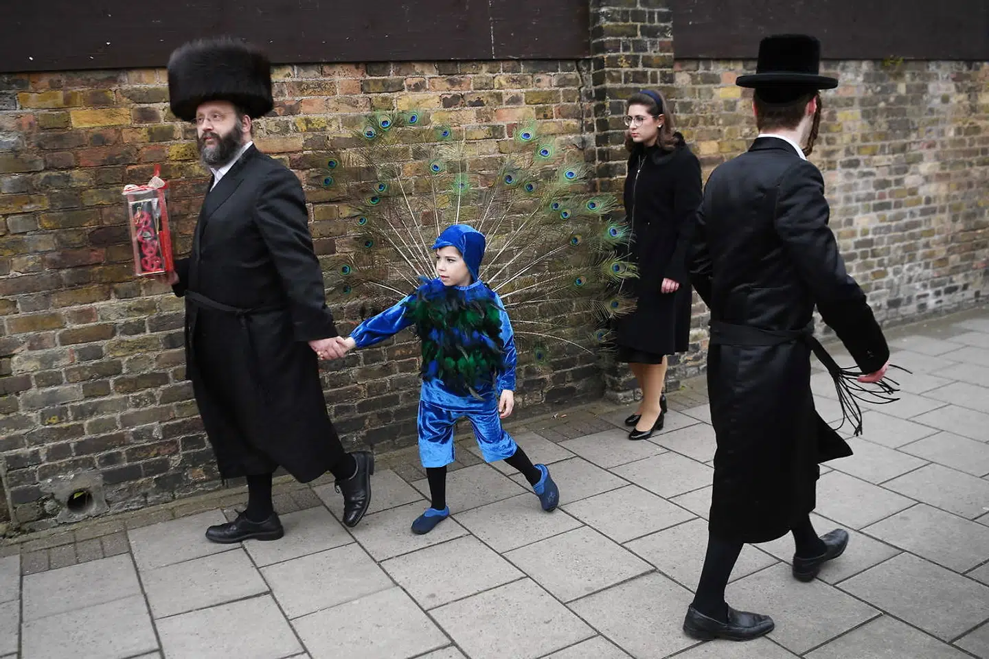 Stamford Hill ved London har den største andel af ultraortodokse hasidiske jøder i Europa. Arkivfoto: Neil Hall/EPA/Ritzau Scanpix