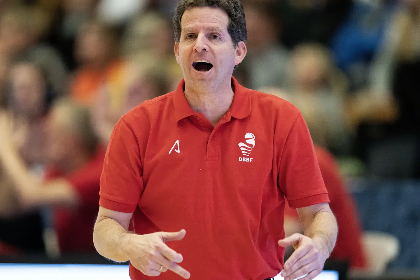 Danmarks cheftræner Erez Bittman skal lørdag forsøge at føre landsholdet et skridt nærmere EM, når landsholdet møder Belgien. Uanset resultatet lørdag kan Danmark kvalificere sig med en sejr over Litauen mandag. Claus Bech/Ritzau Scanpix