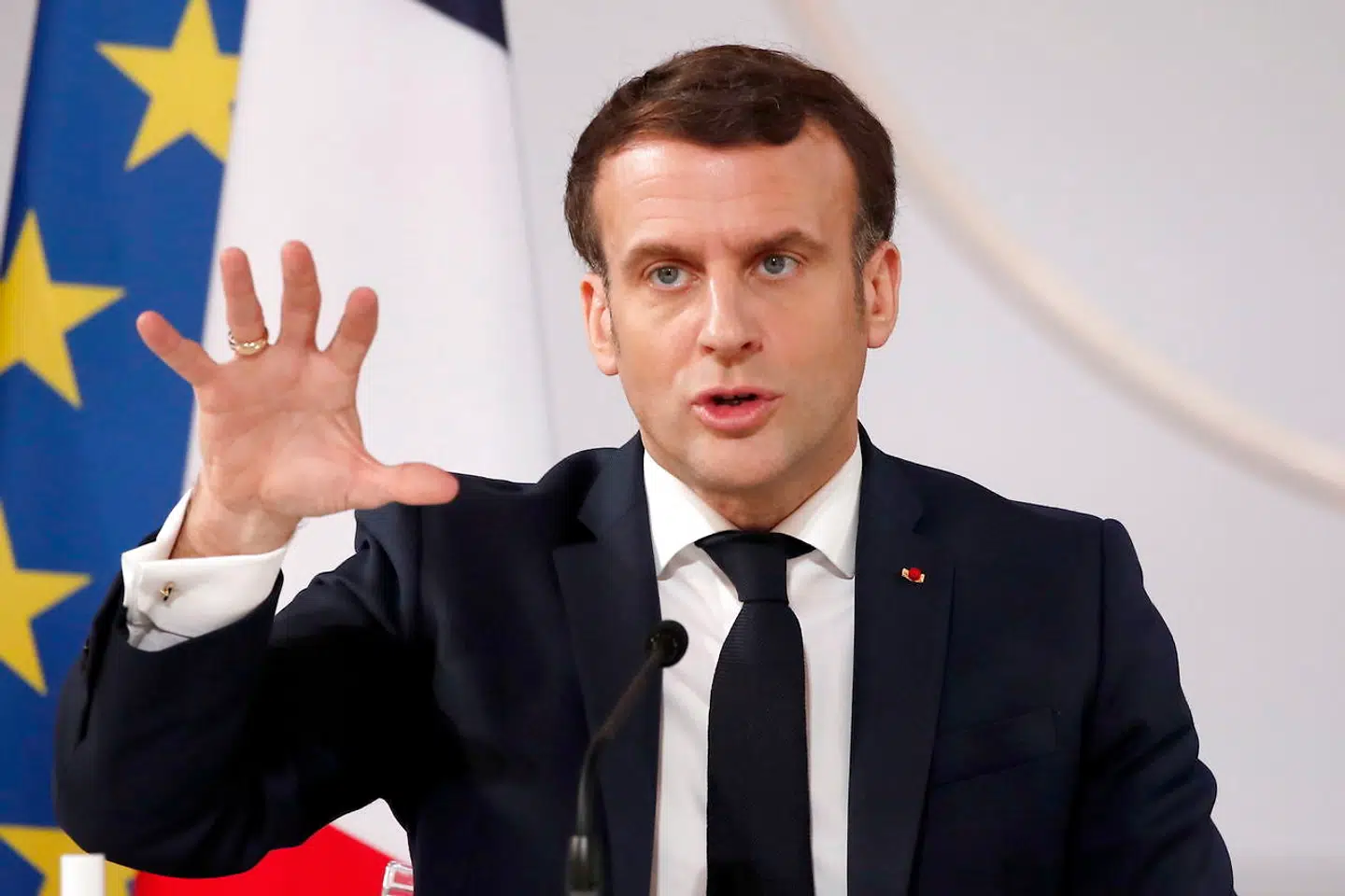 Arkivfoto: Frankrigs præsident, Emmanuel Macron, fik støtte til lovforslaget fra 347 parlamentsmedlemmer. 151 stemte imod, mens 65 undlod at stemme.