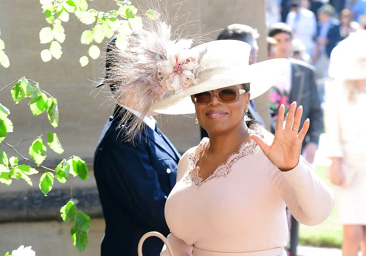 Oprah Winfrey ved Meghan Markle og prins Harrys bryllup i maj 2018.