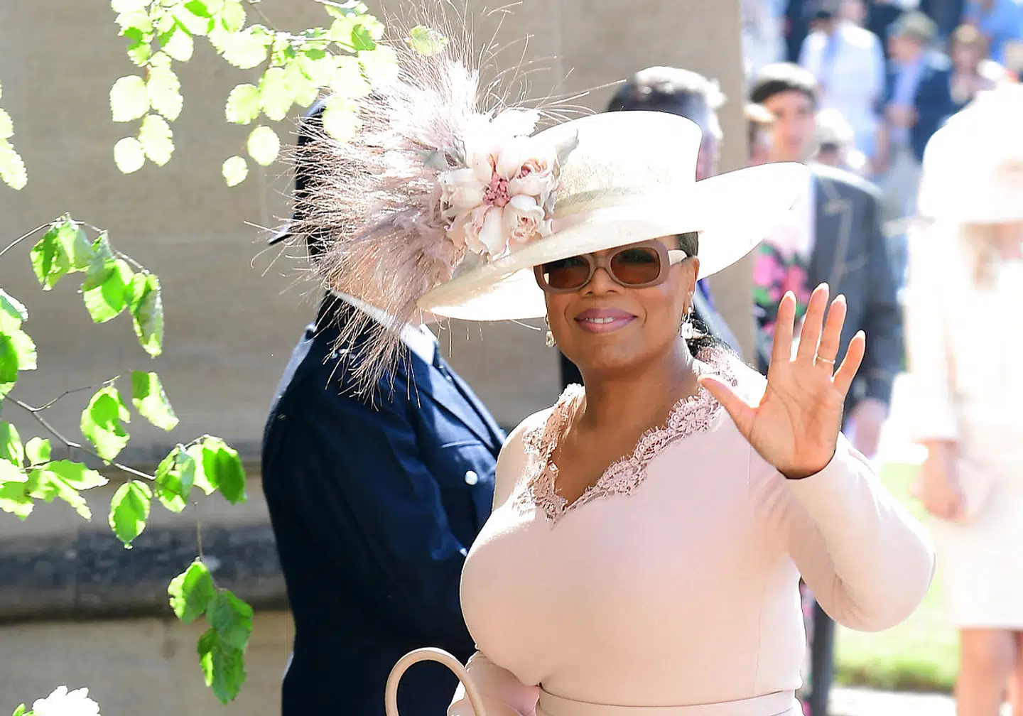 Oprah Winfrey ved Meghan Markle og prins Harrys bryllup i maj 2018.
