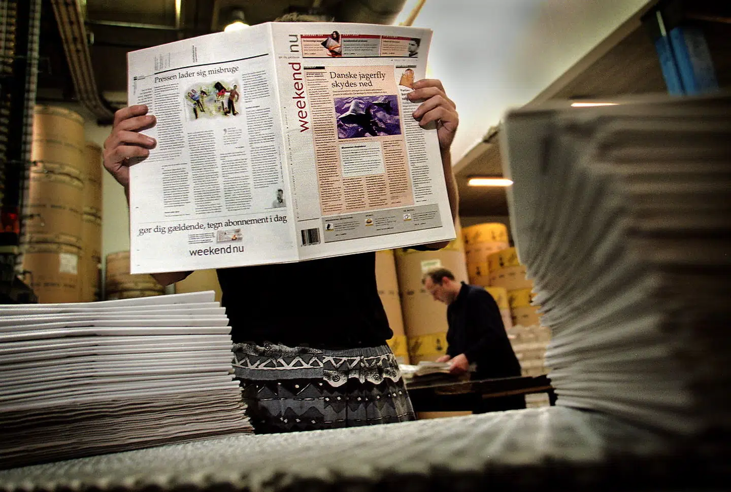 Gennem årene har Dansk Avistryk stået for trykningen af adskillige bladtitler. Her i 2001 det socialdemokratiske aviseksperiment, Weekend.