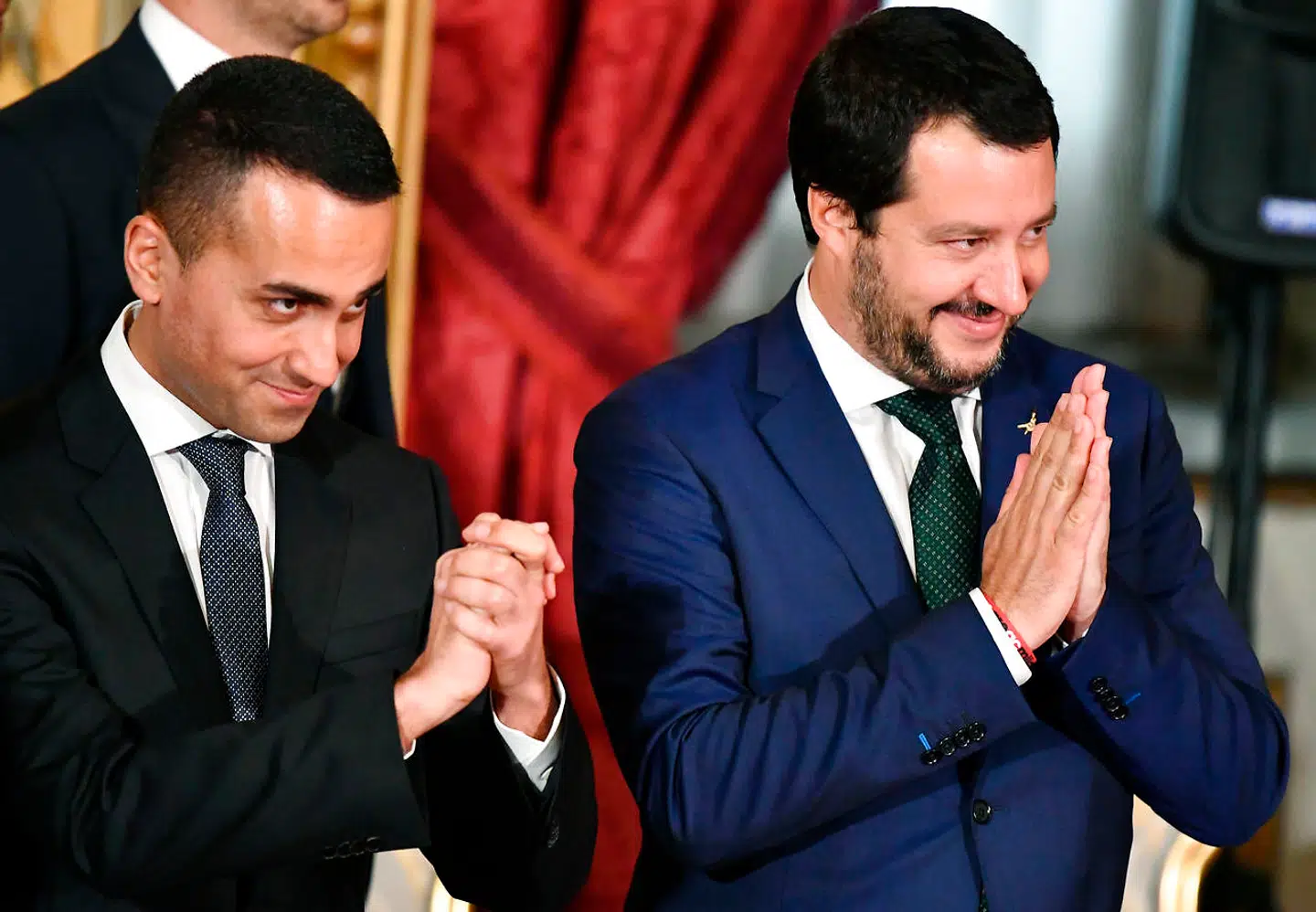 Femstjernebevægelsens leder Luigi Di Maio (tv.) og Matteo Salvini, der står i spidsen for det højrenationale parti Lega, dannede efter valget i 2018 en »protestregering«, som med gavmilde velfærdsreformer og kontroversiel migrationspolitik gennem godt et år satte grå hår i hovedet på resten af Europa.