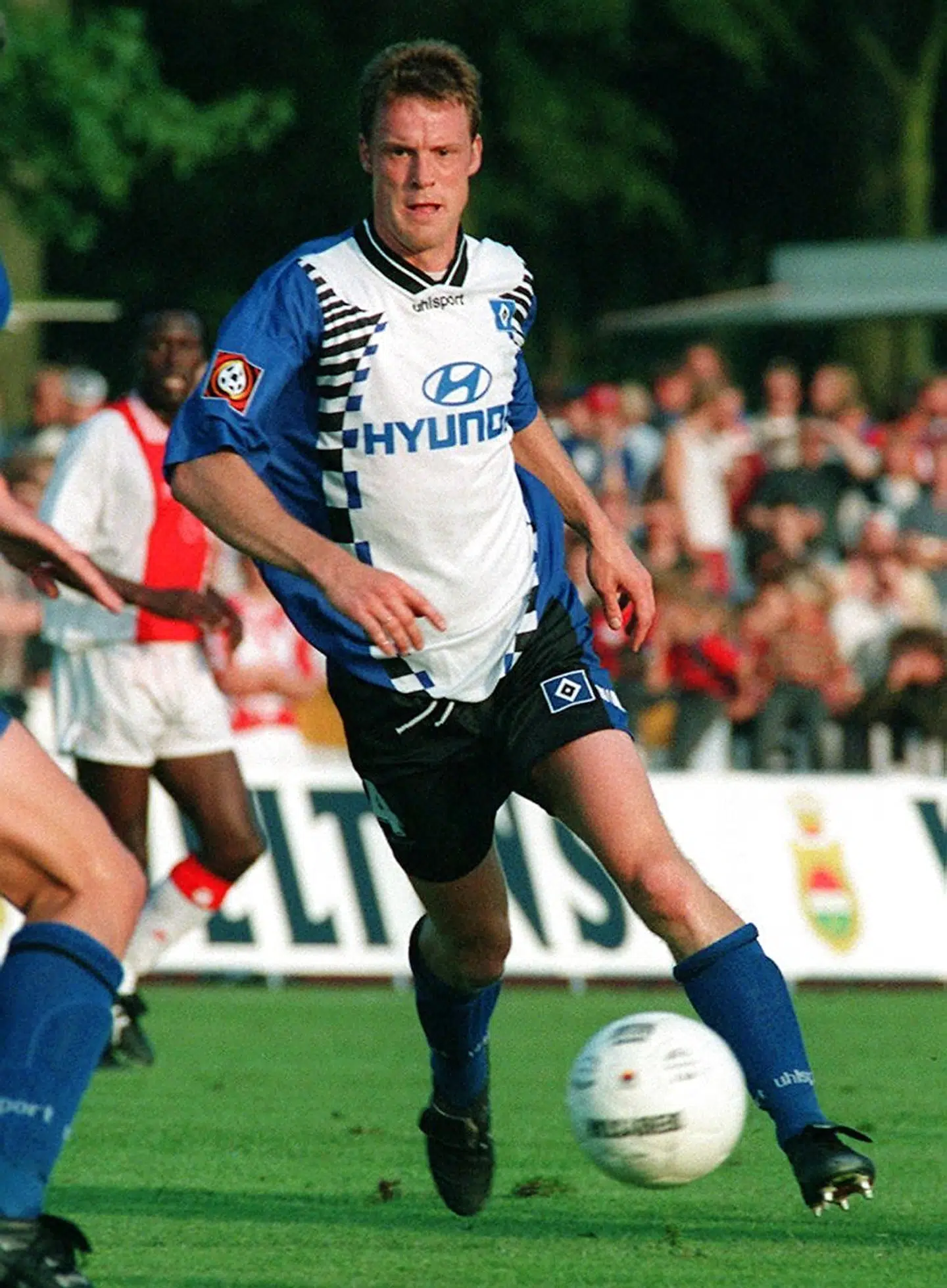 Jakob Friis-Hansen i sin tid i Hamburger SV i 1996. Her i aktion mod Ajax Amsterdam.