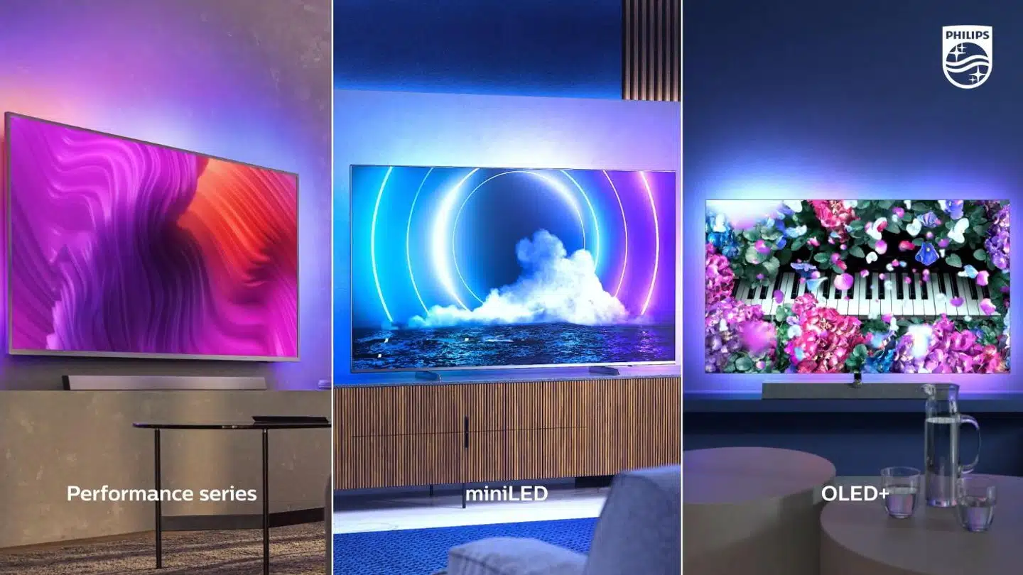 Philips udvider sit tv-sortiment med nye mini-LED-tv, som skal konkurrere med de glasklare OLED-skærme, som nu også kan købes i mindre modeller.