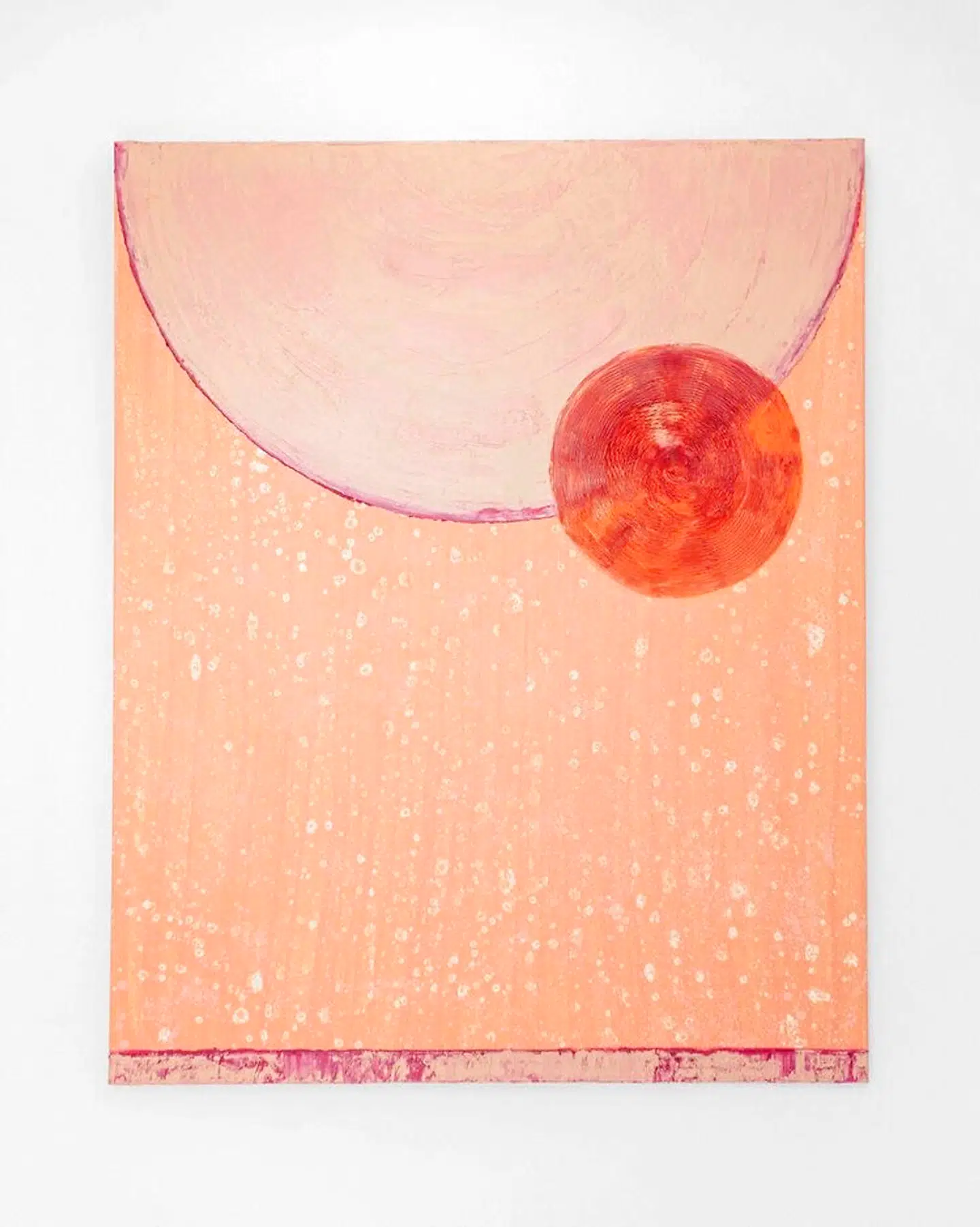 Originalt kunstværk af Rasmus Højfeldt. »Impact« fra 2020. Lavet med akryl, lak og tyk oliemaling på lærred.